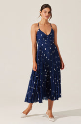 ACDR100873-NAVY POLKA DOT-XS