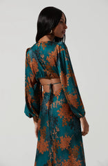 Green rust floral