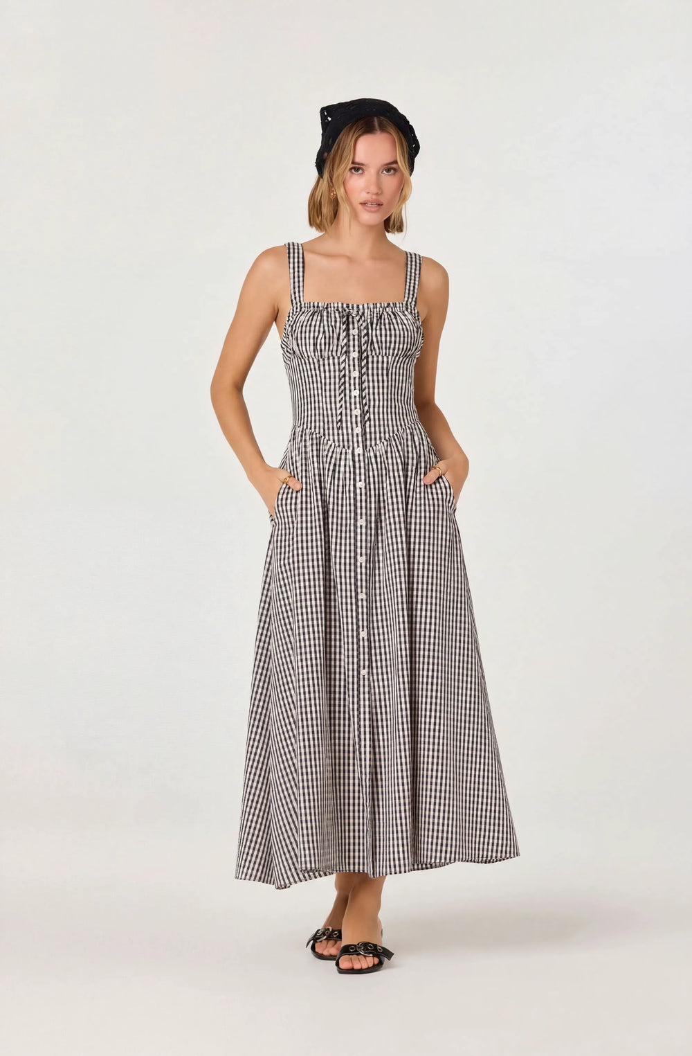 Black gingham