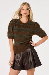 Brown green stripe