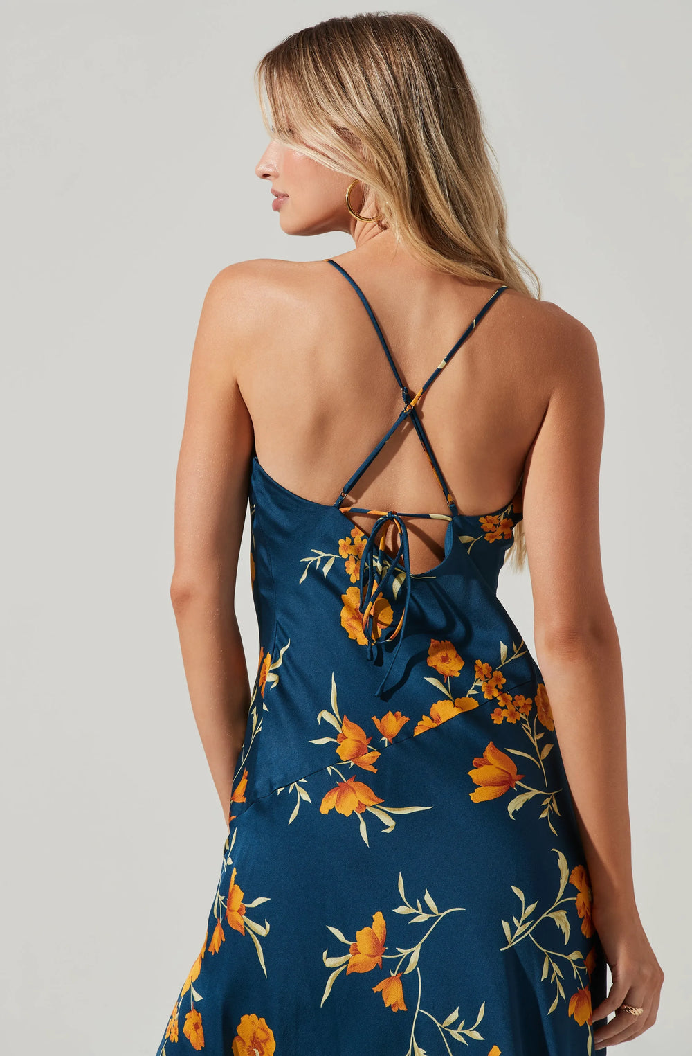 Dark Teal-Gold Floral