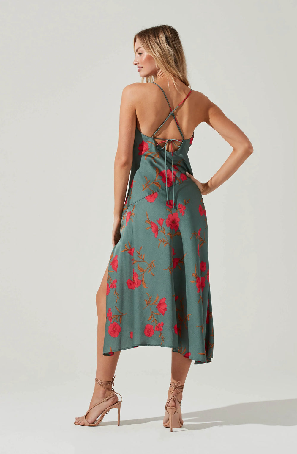 Teal-Raspberry Floral