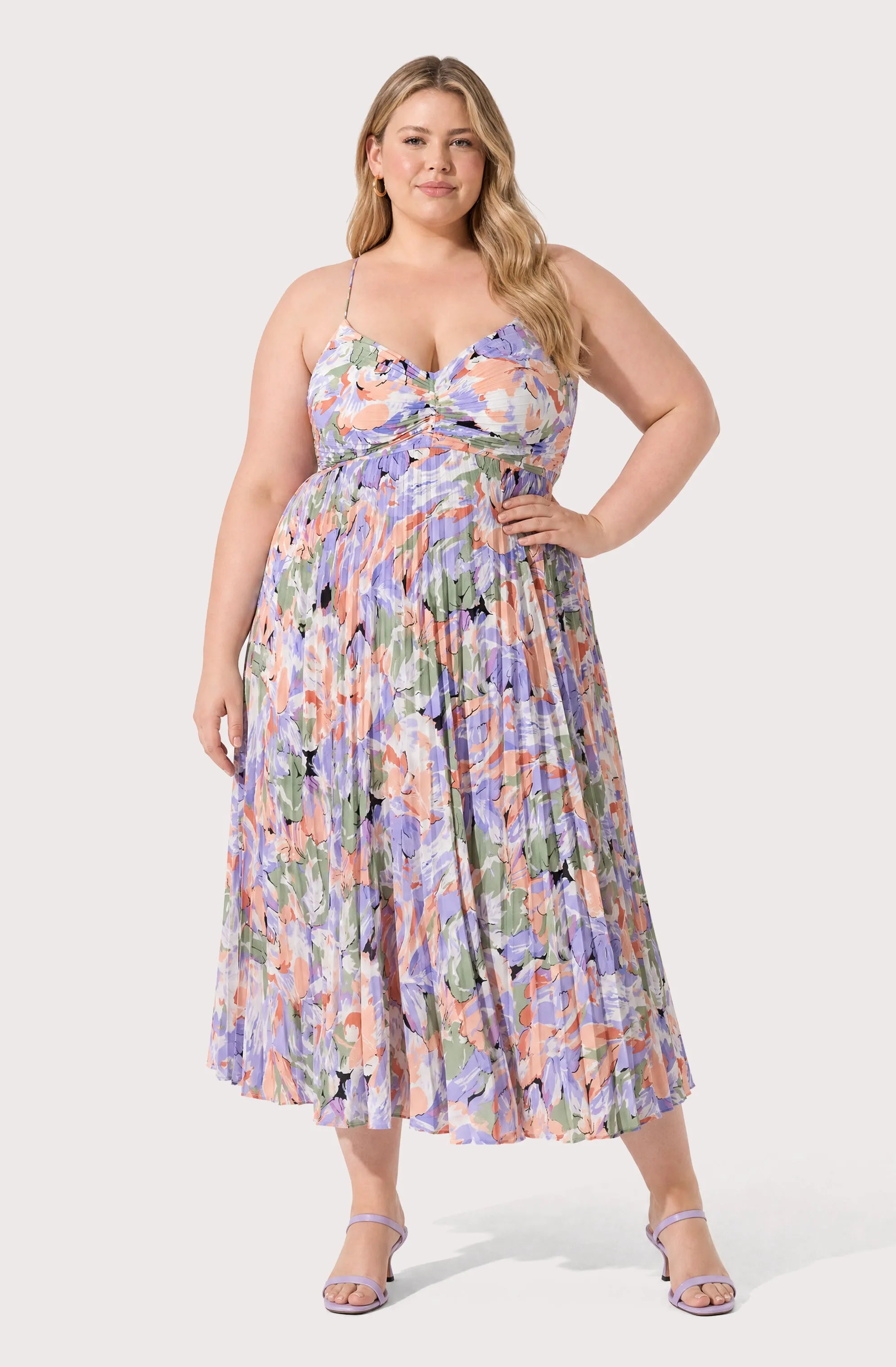Plus Size - CORAL MULTI