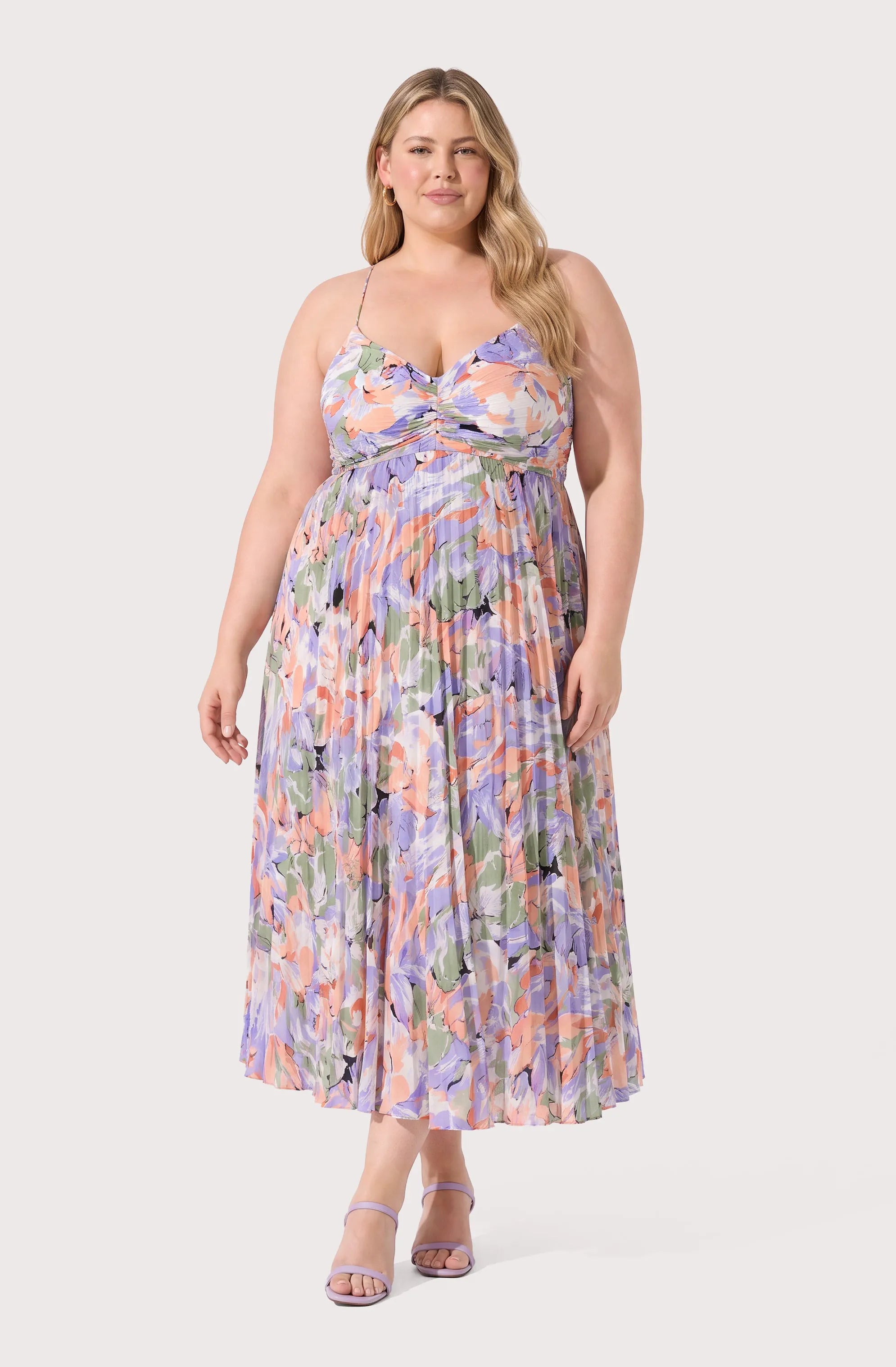 Plus Size - CORAL MULTI