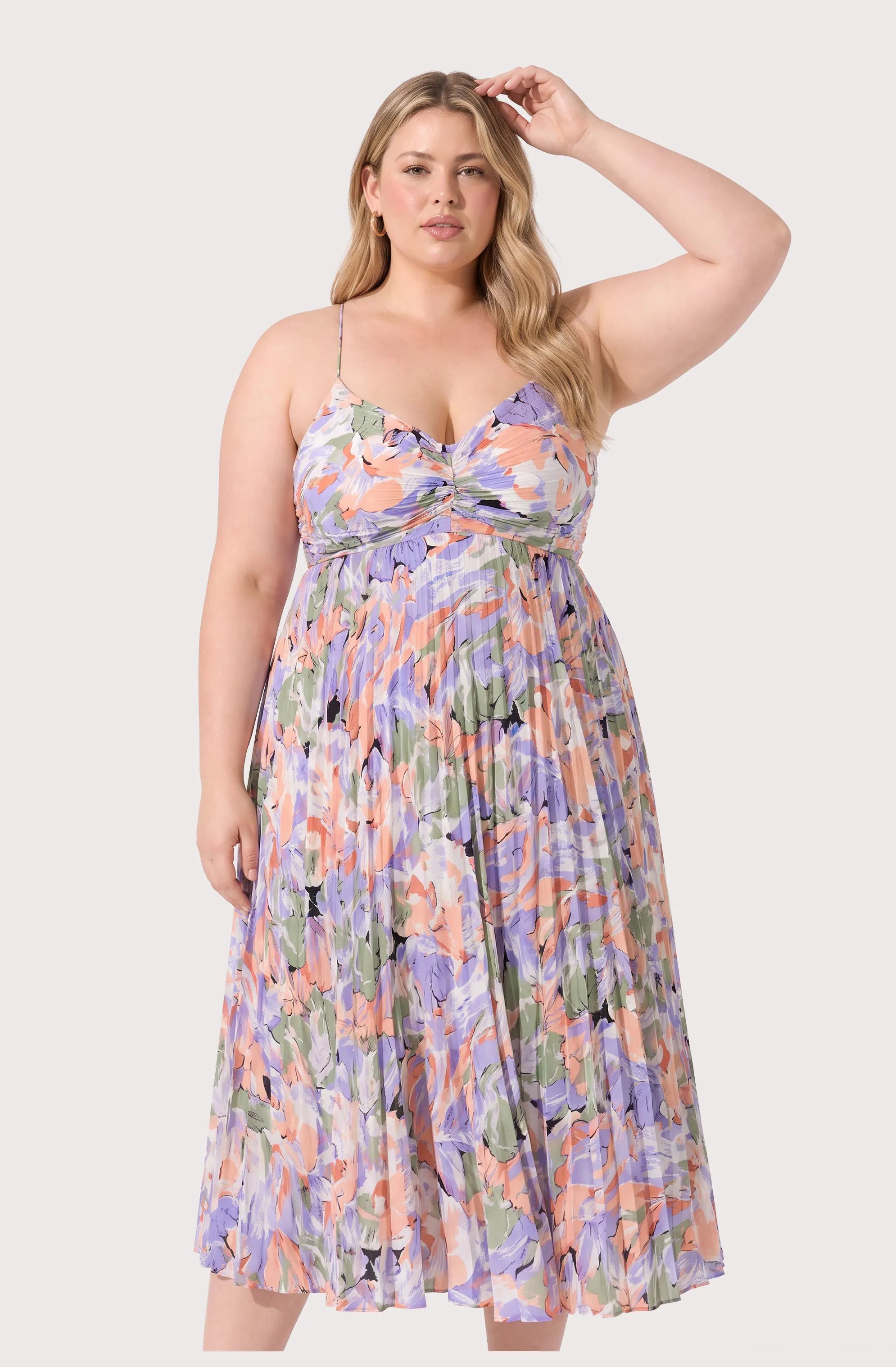 Plus Size - CORAL MULTI