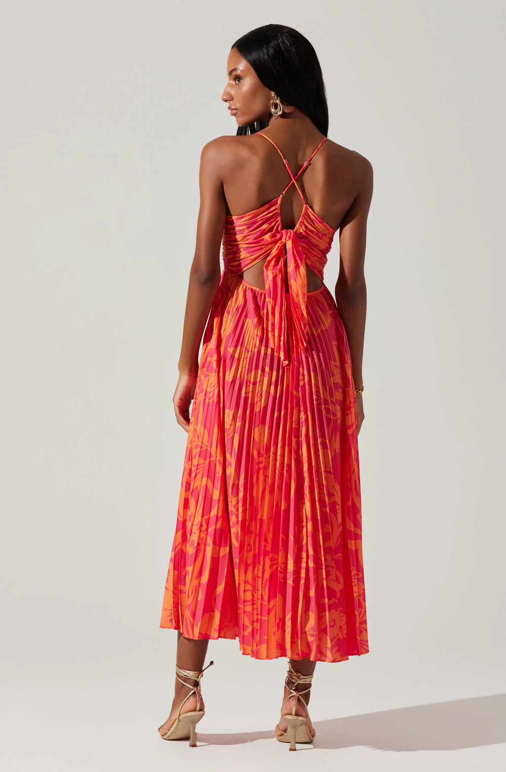Fuchsia orange print