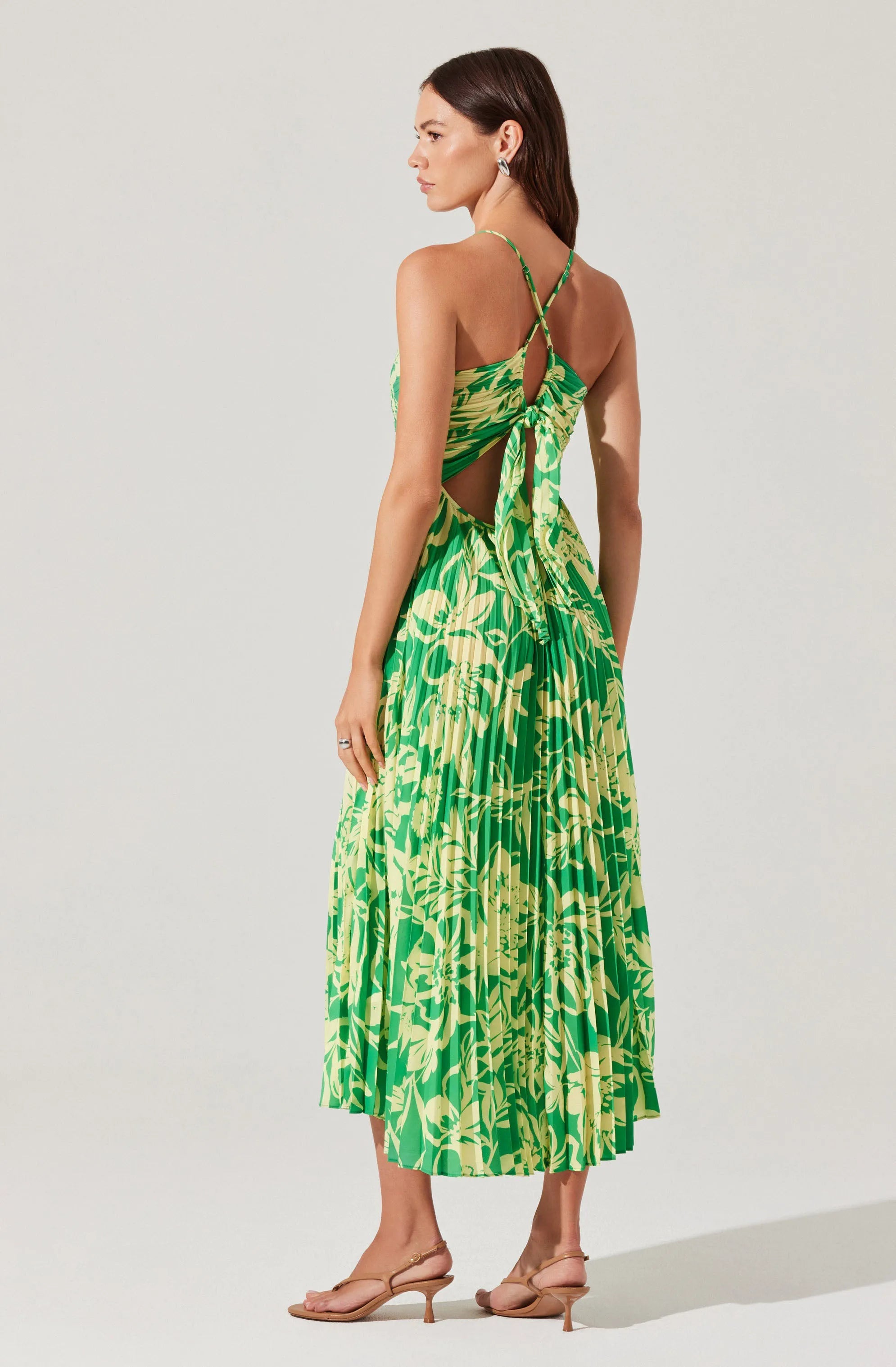 ACDR100873-GREEN LIME FLORAL-XS
