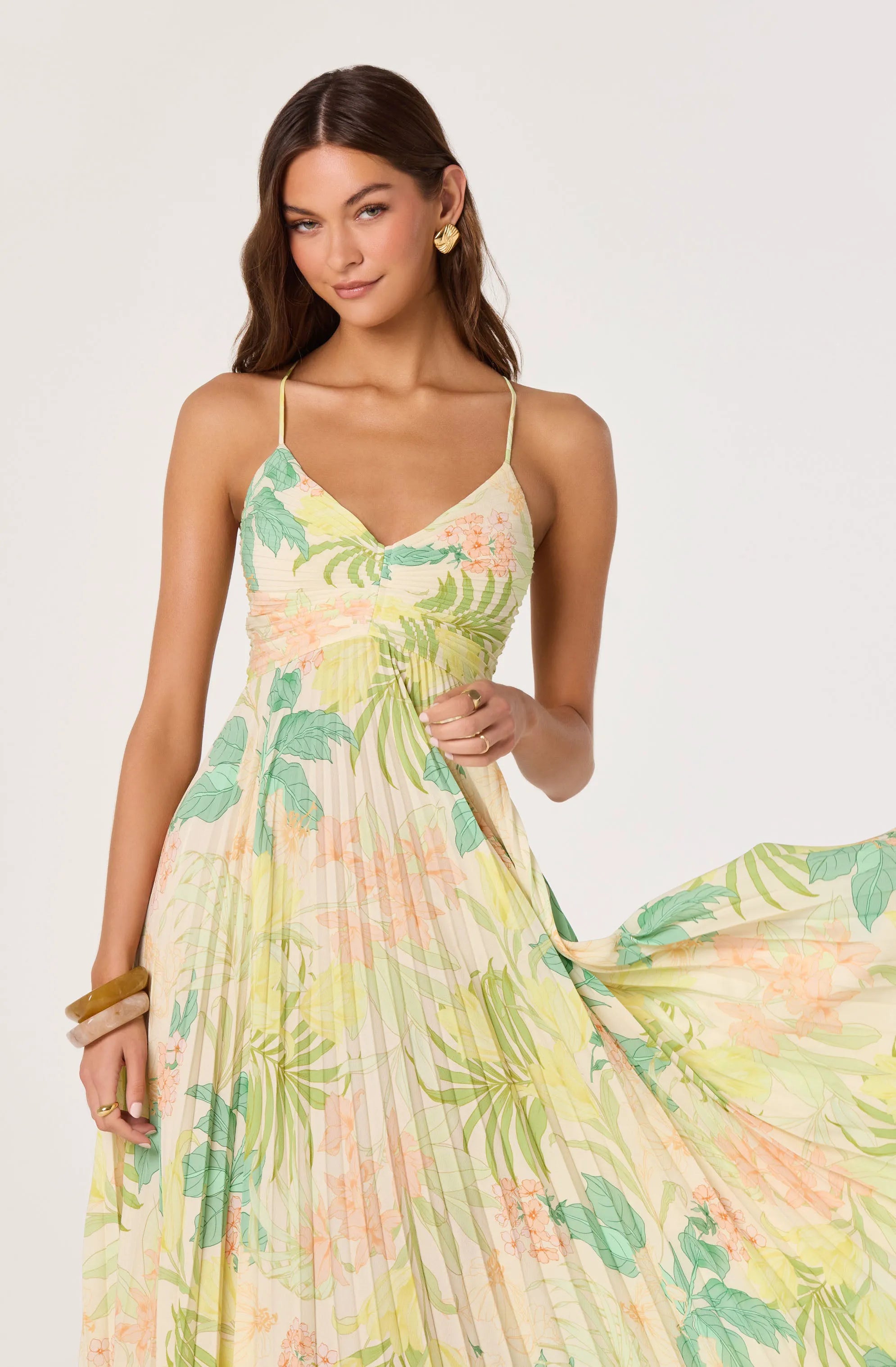Green peach tropical