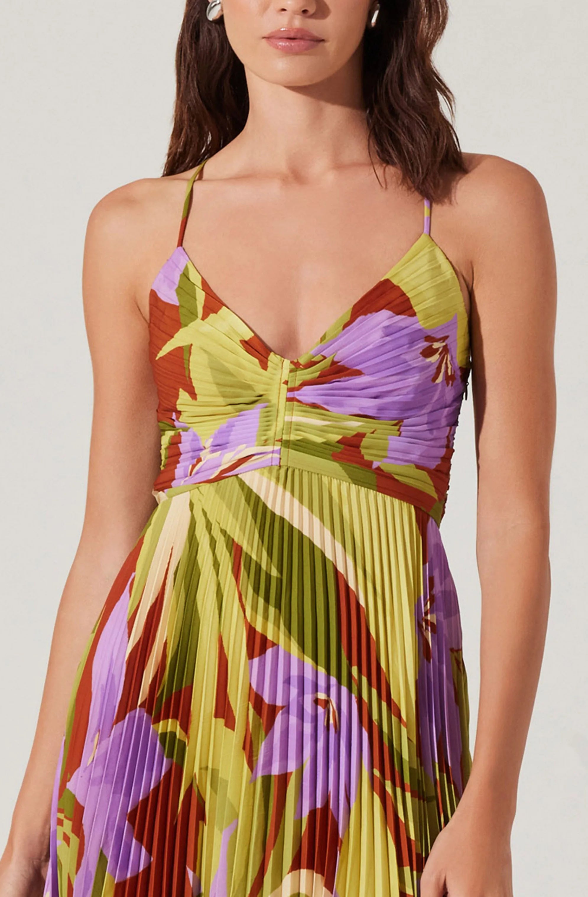 Green rust floral