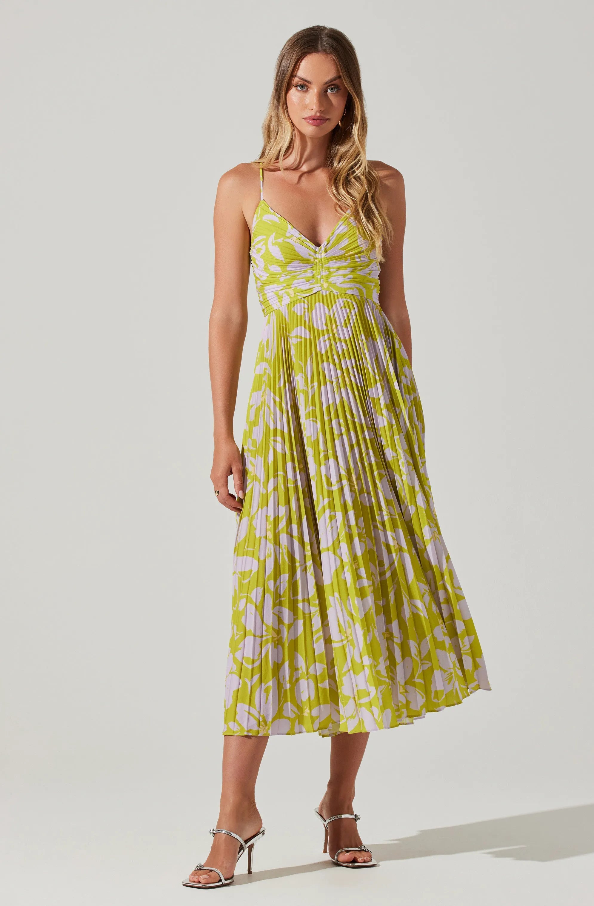Lime lavender floral