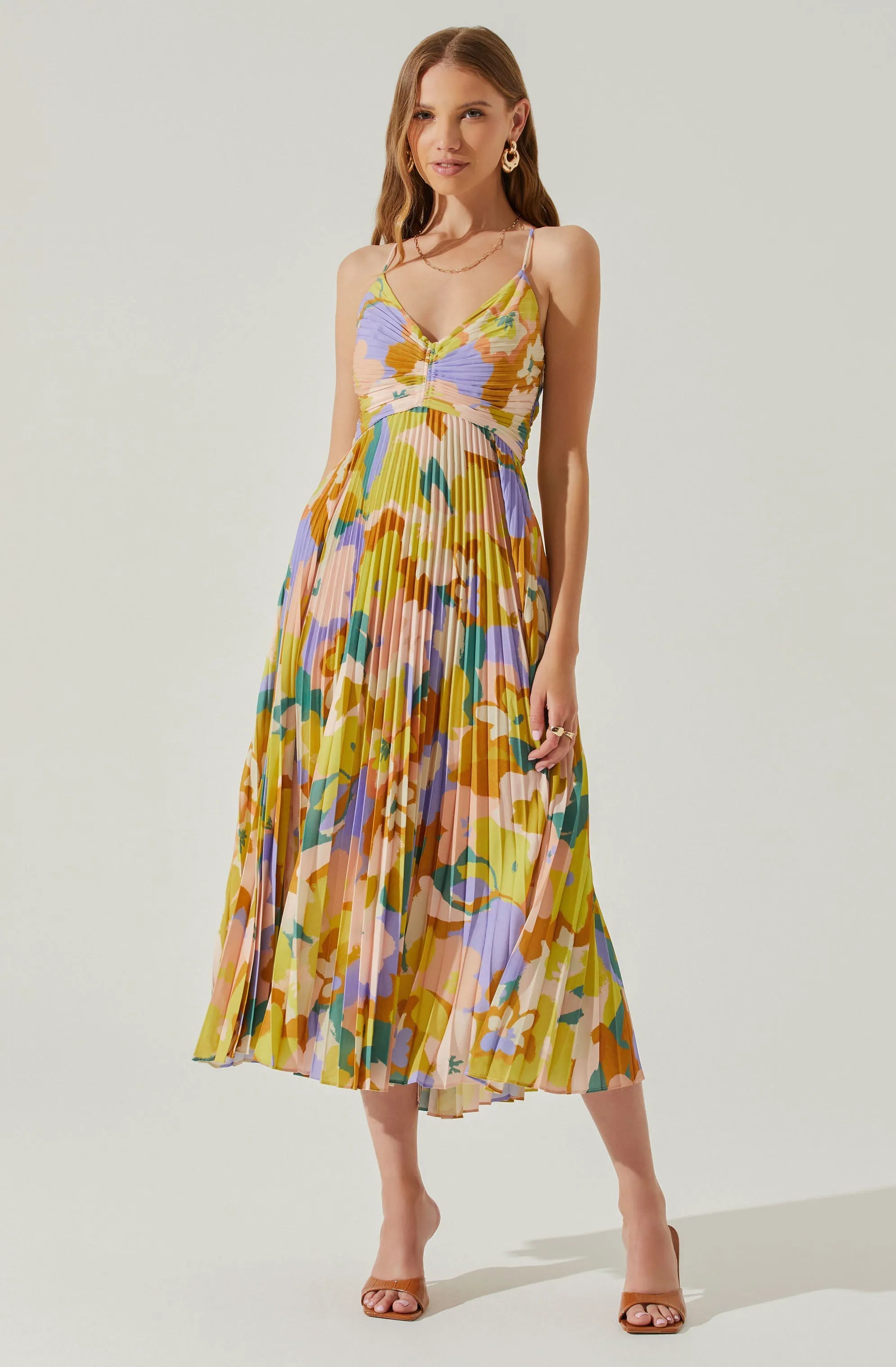 Lime rust floral