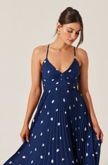 ACDR100873-NAVY POLKA DOT-XS