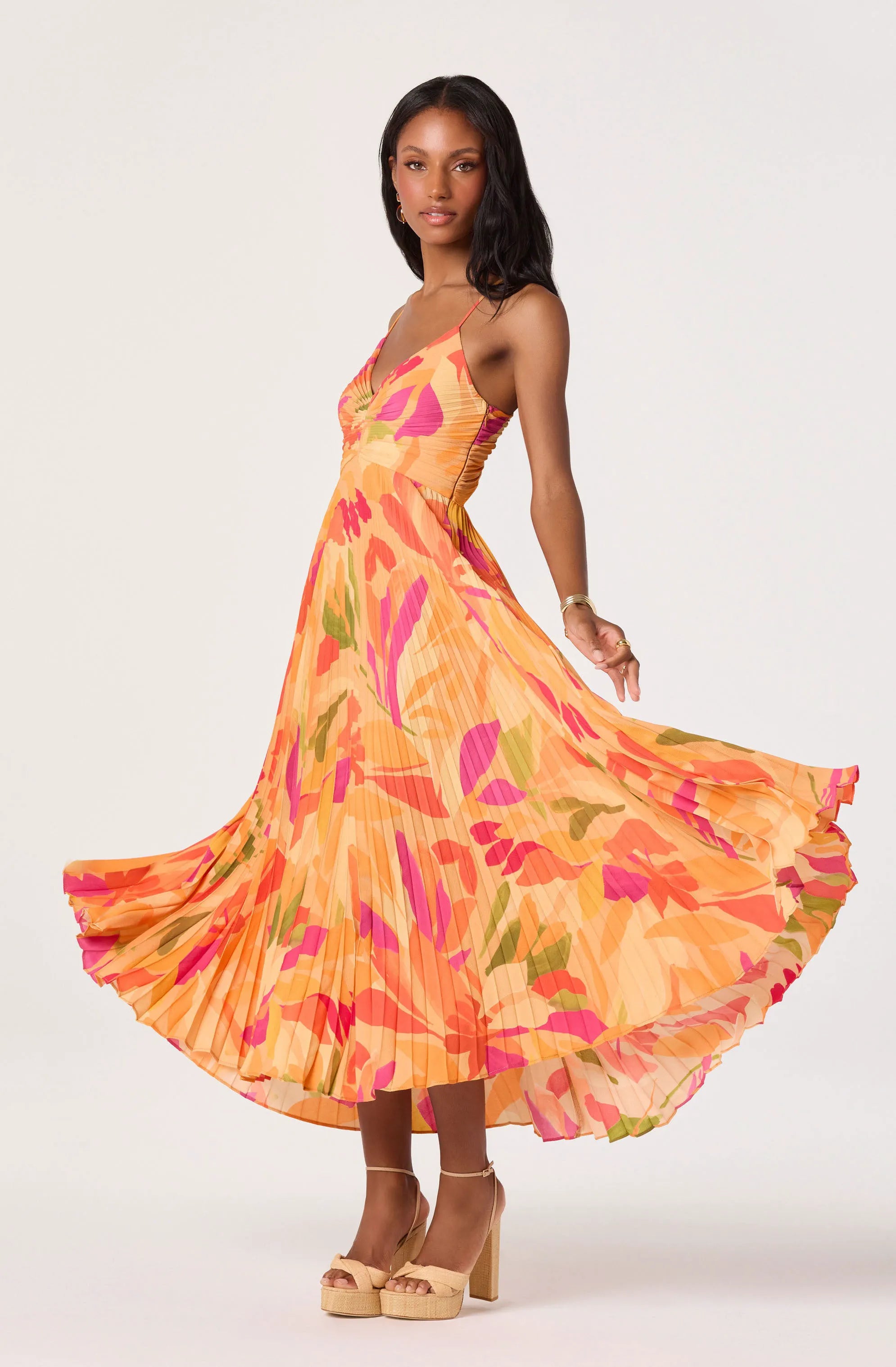 Orange floral