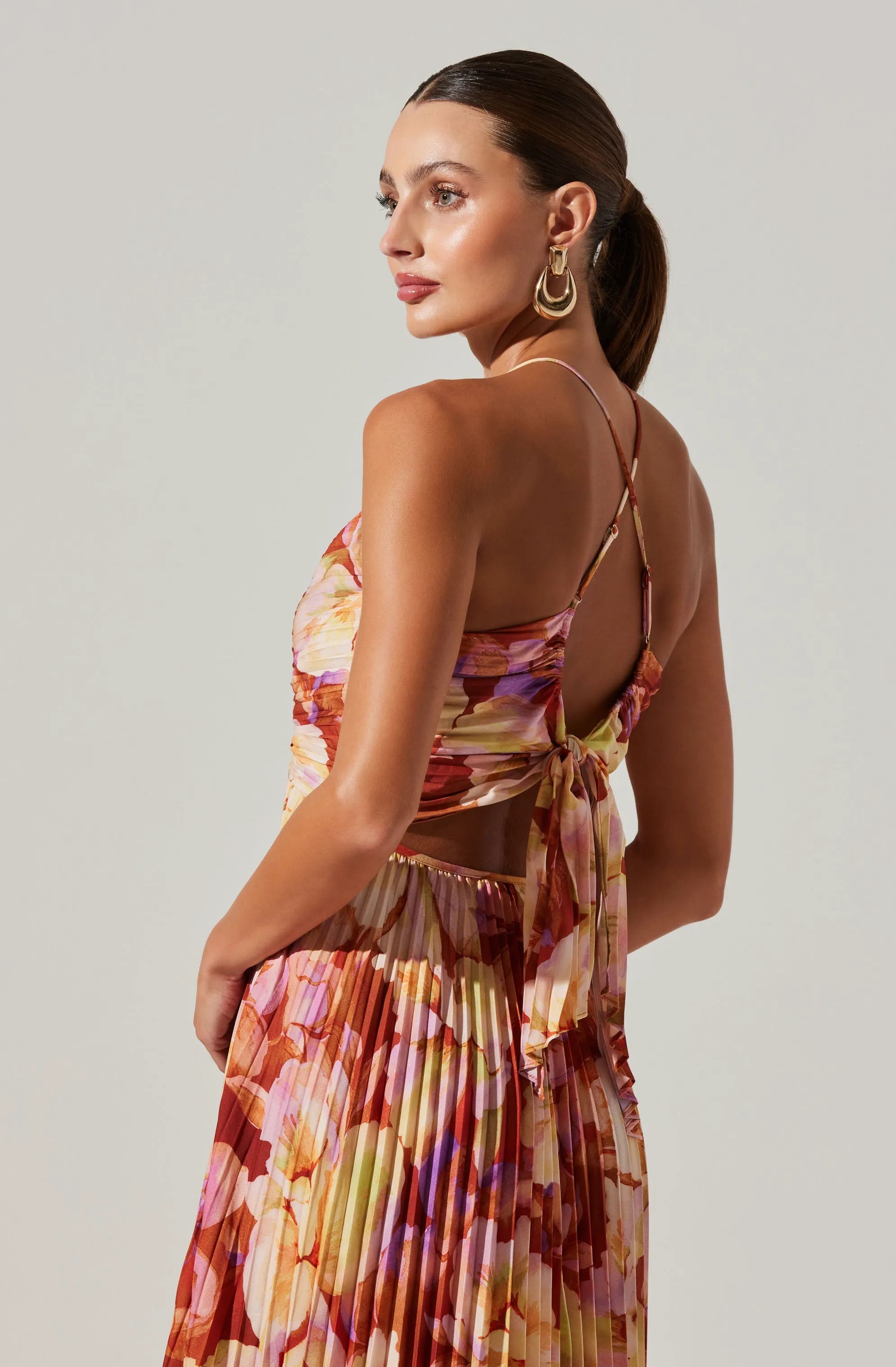 Rust yellow floral