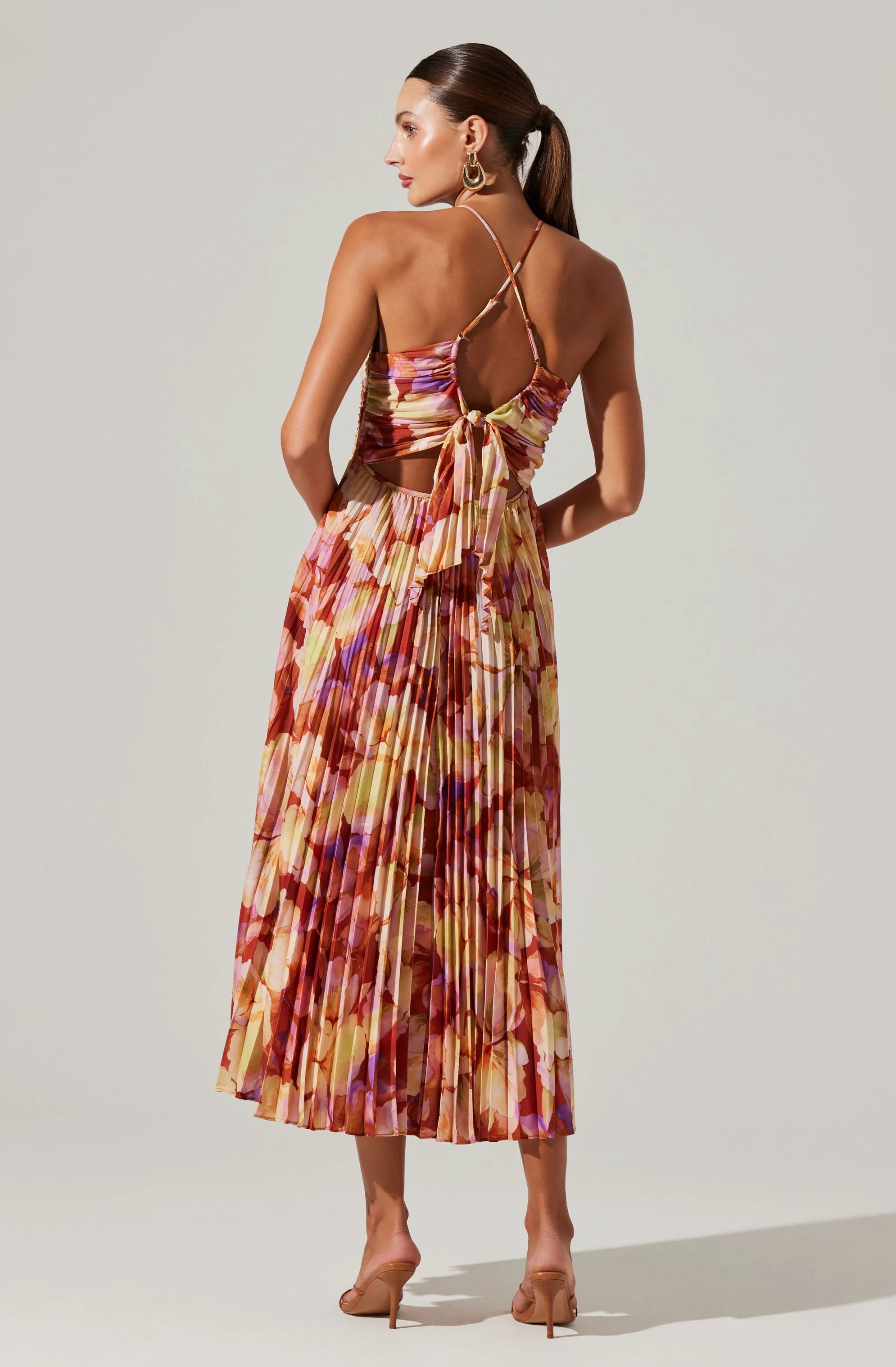Rust yellow floral