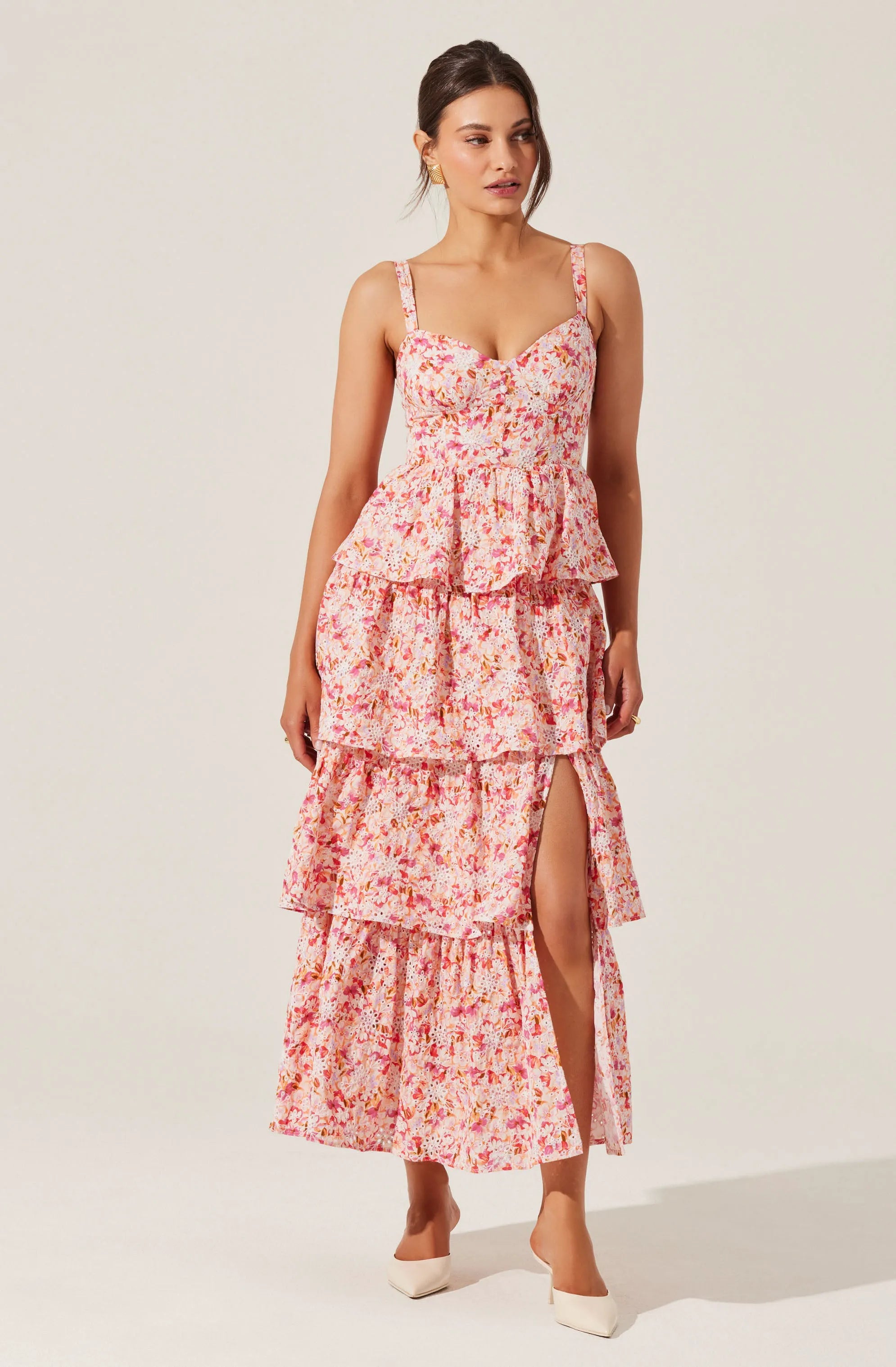 Pink multi floral
