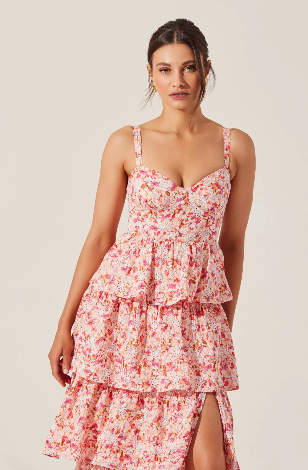 Pink multi floral