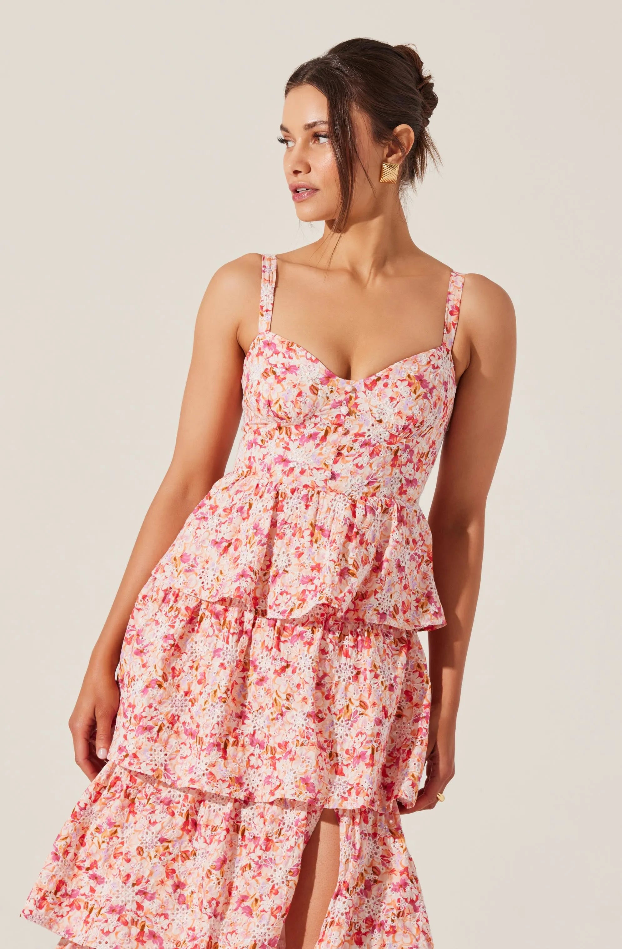 Pink multi floral