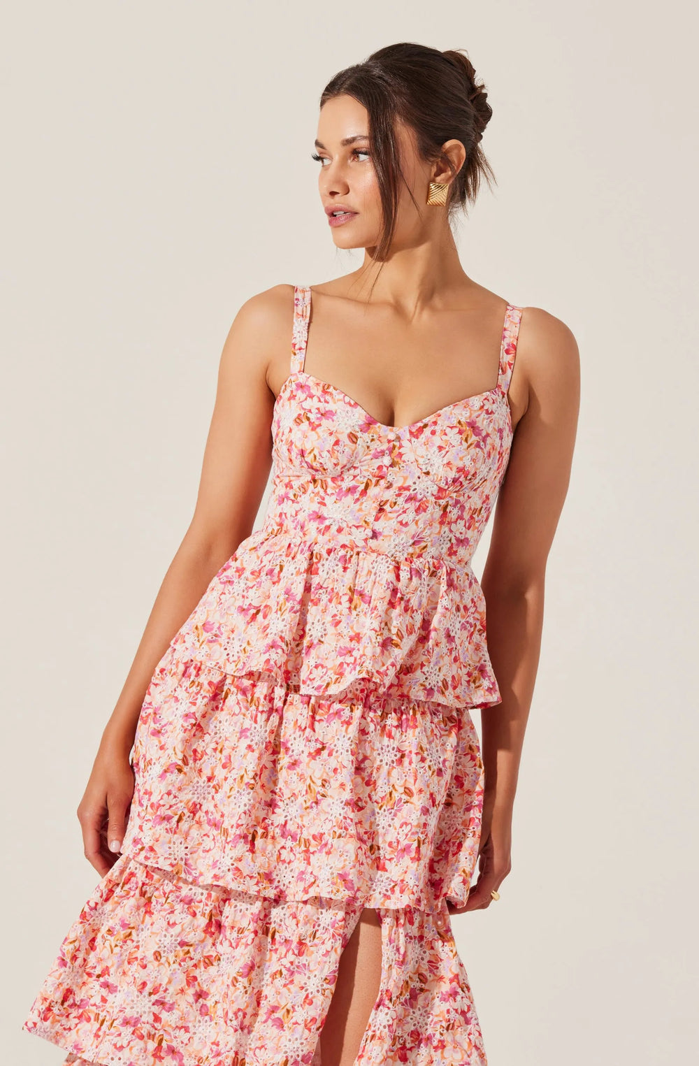 Pink multi floral