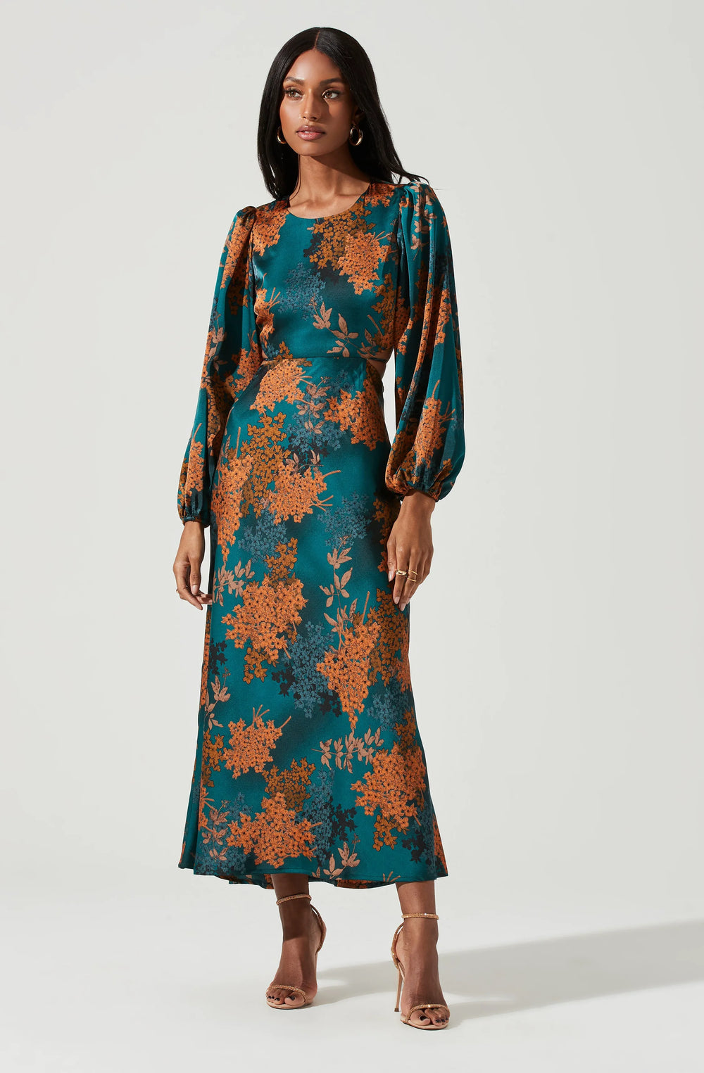 Green rust floral