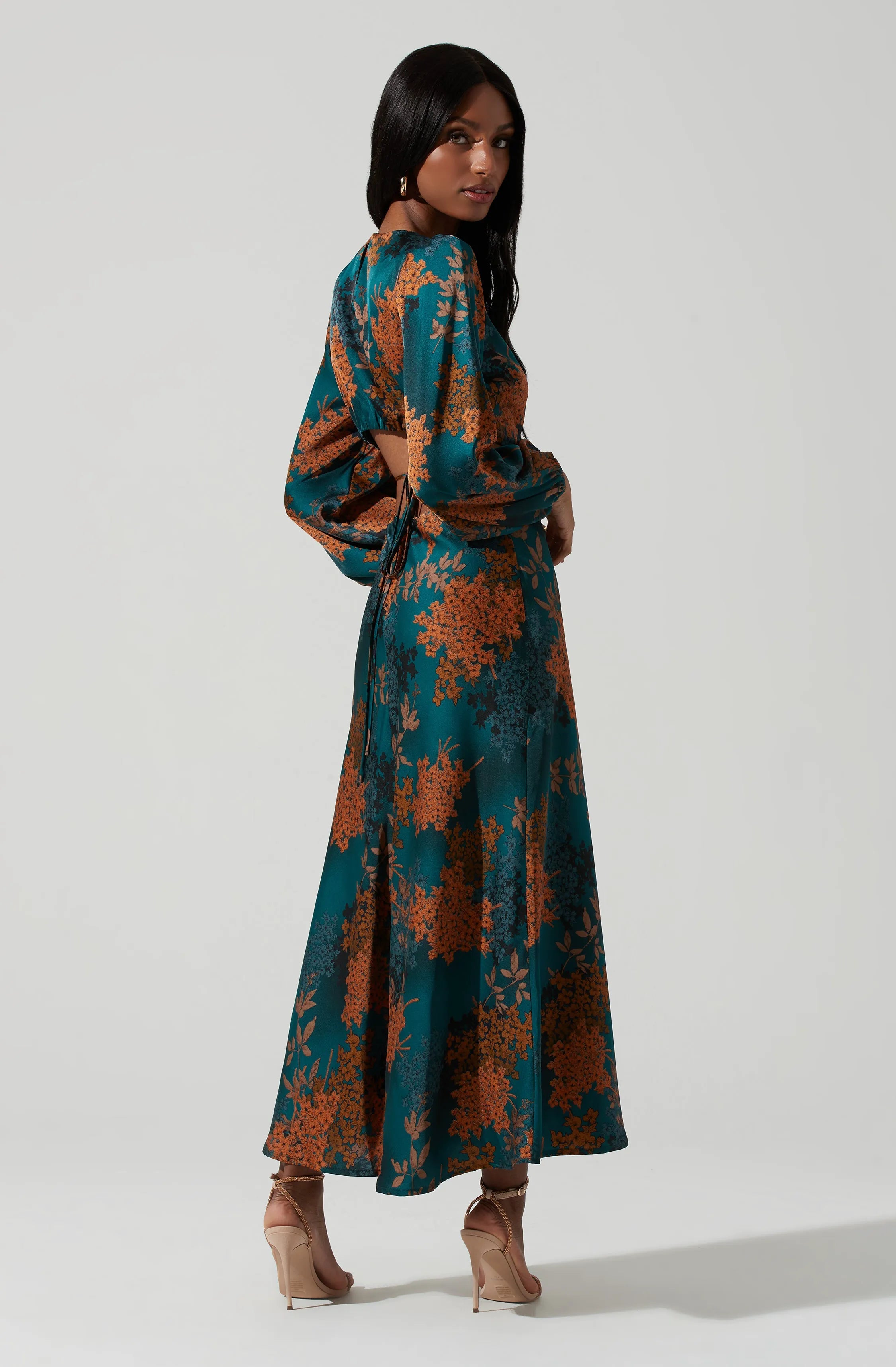 Green rust floral