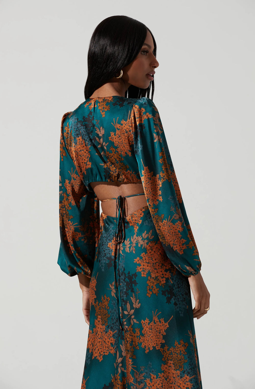 Green rust floral