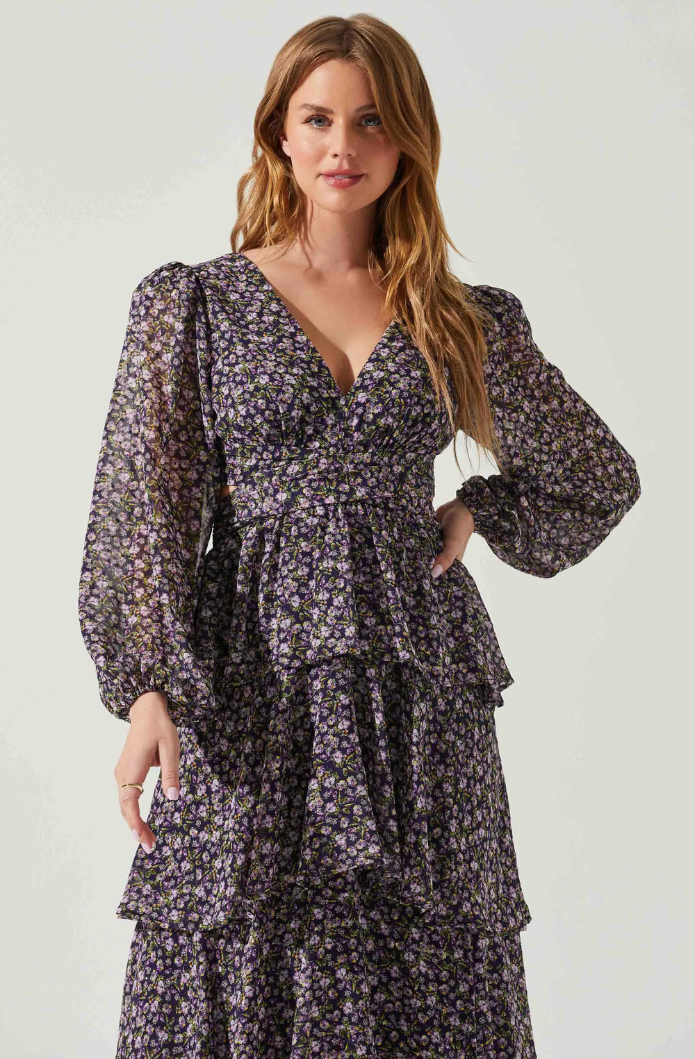 Purple ditsy