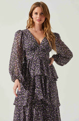 Purple ditsy