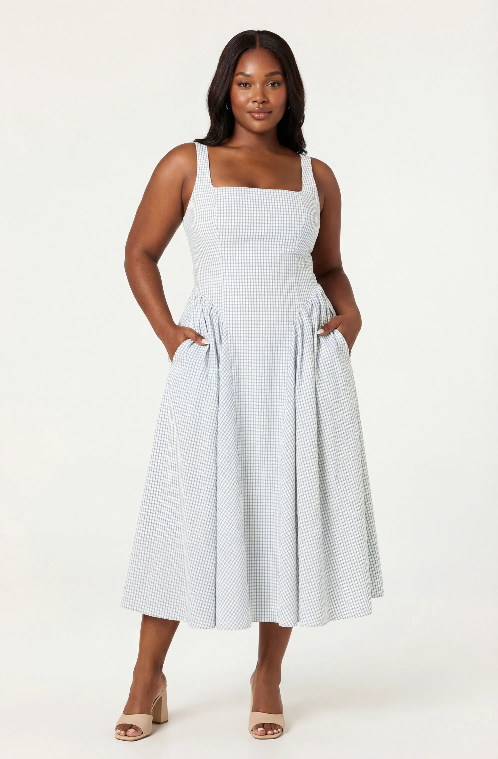 Plus Size - Blue plaid