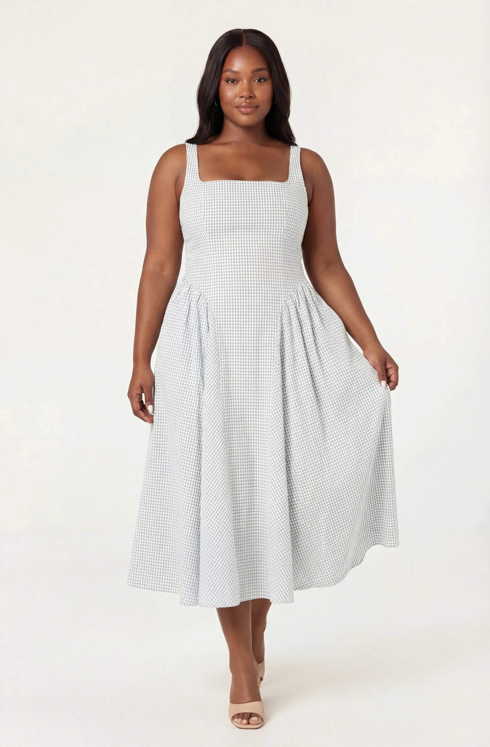 Plus Size - Blue plaid