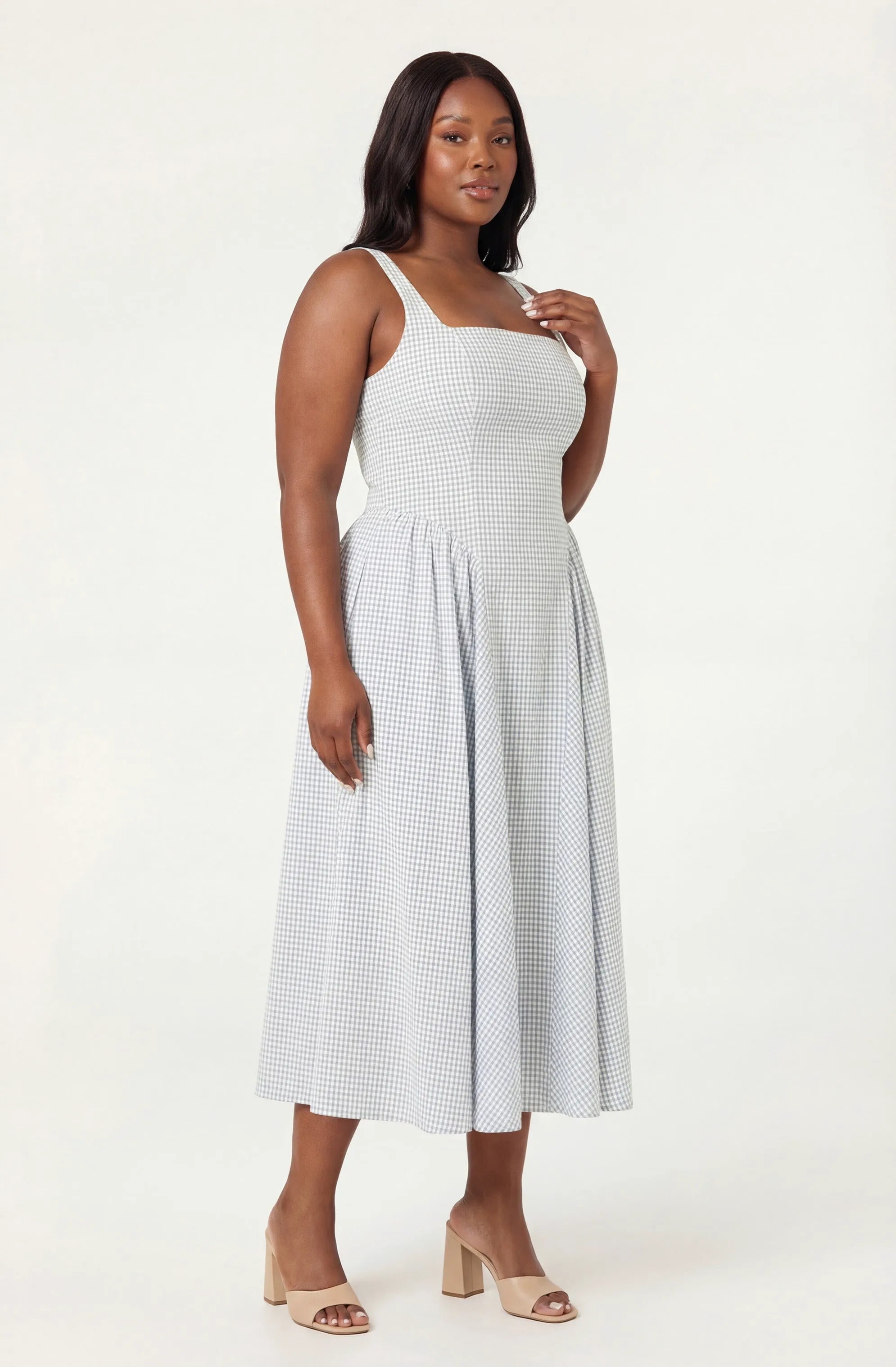Plus Size - Blue plaid