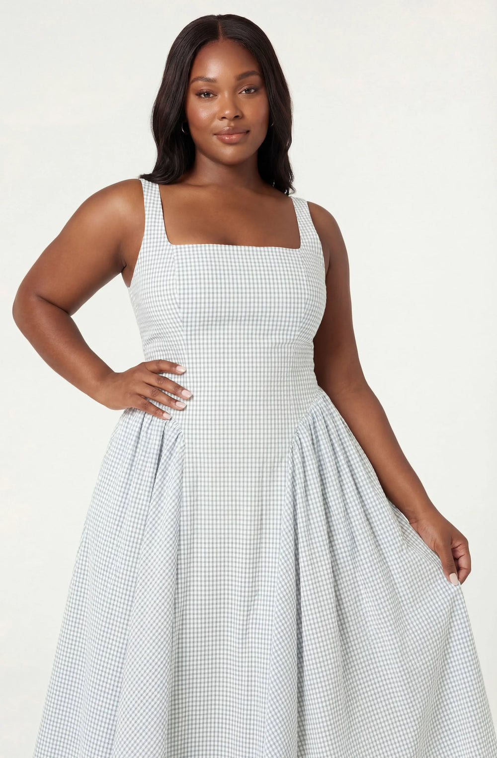 Plus Size - Blue plaid