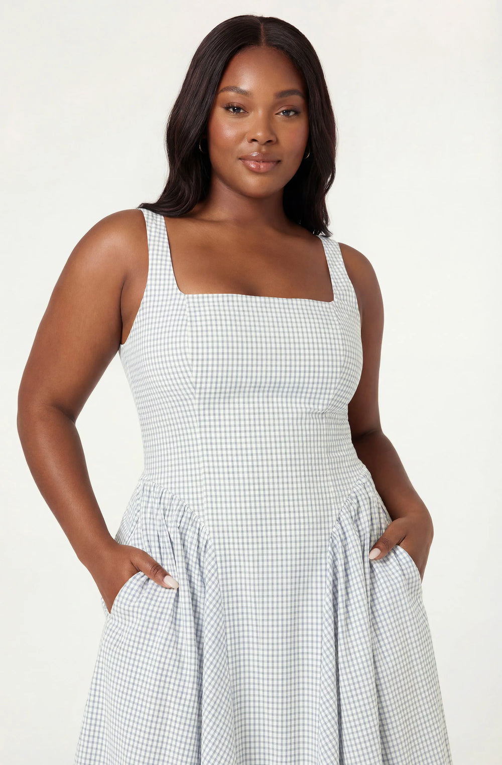 Plus Size - Blue plaid