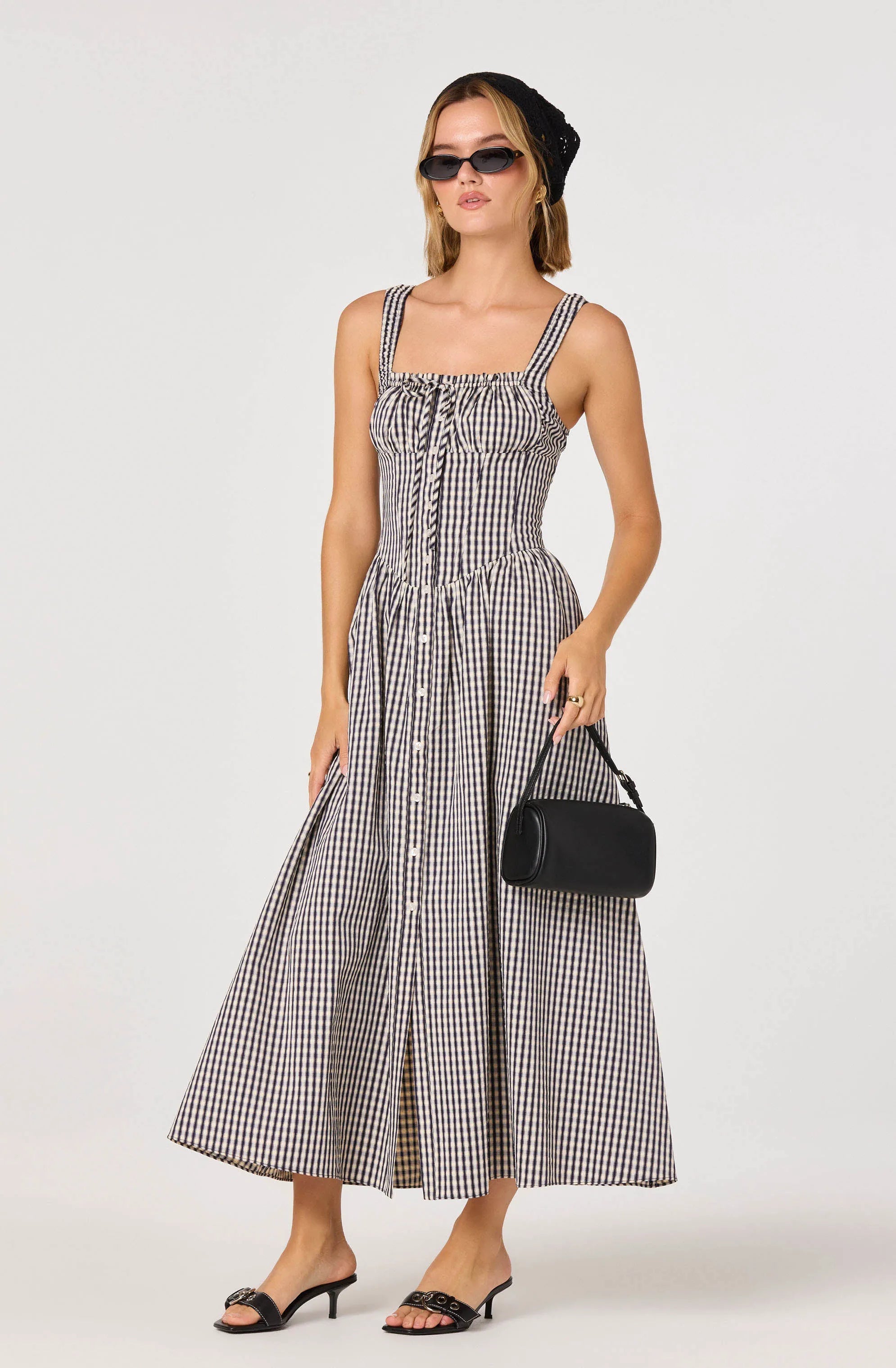 Black gingham