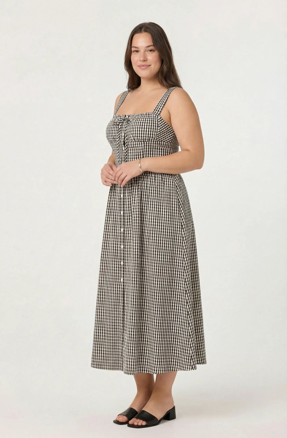 Plus Size - Black gingham