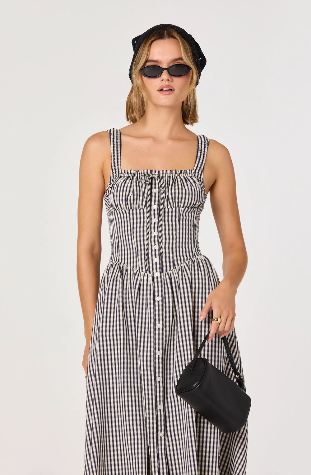 Black gingham
