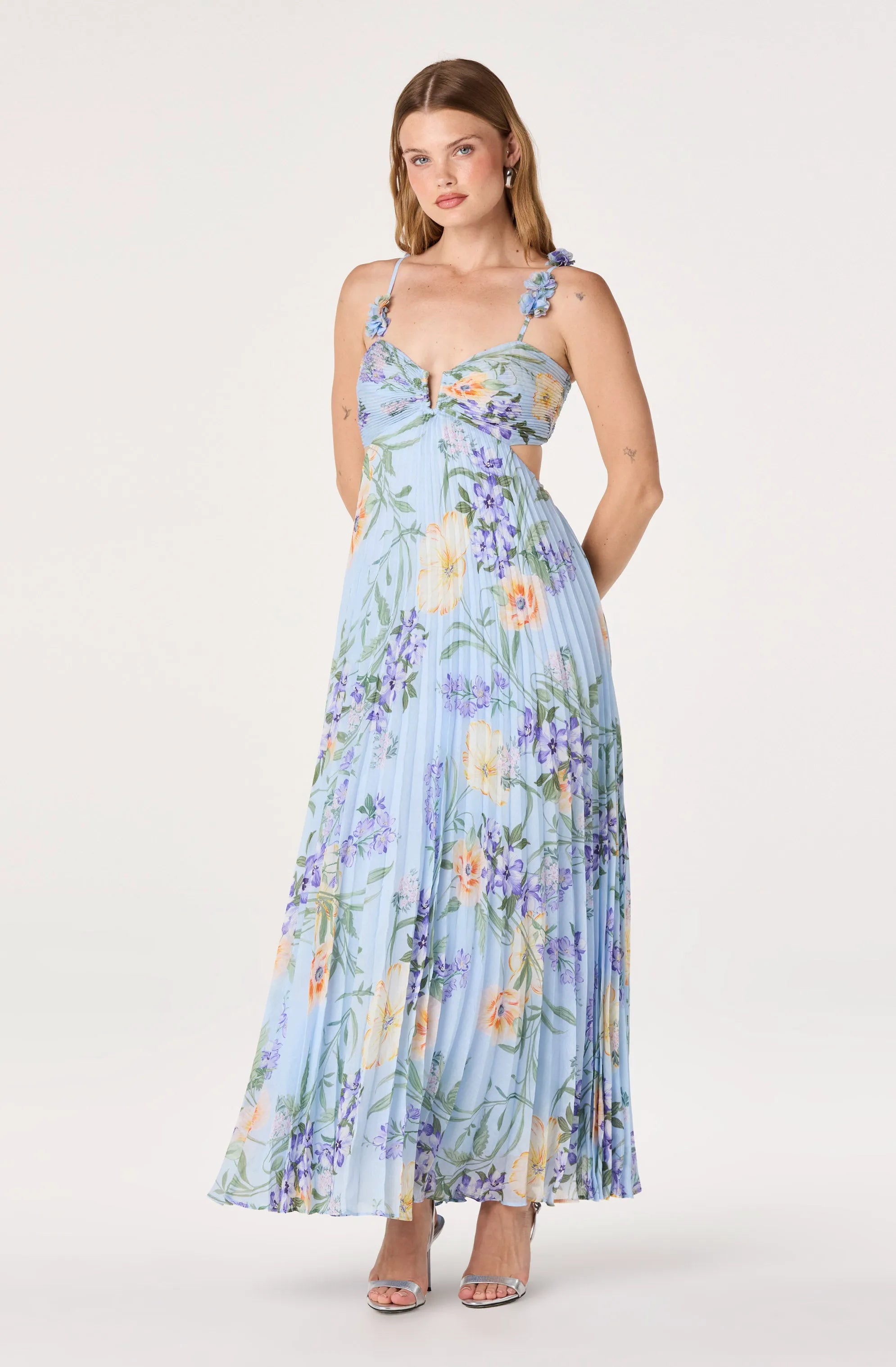 Sky blue floral