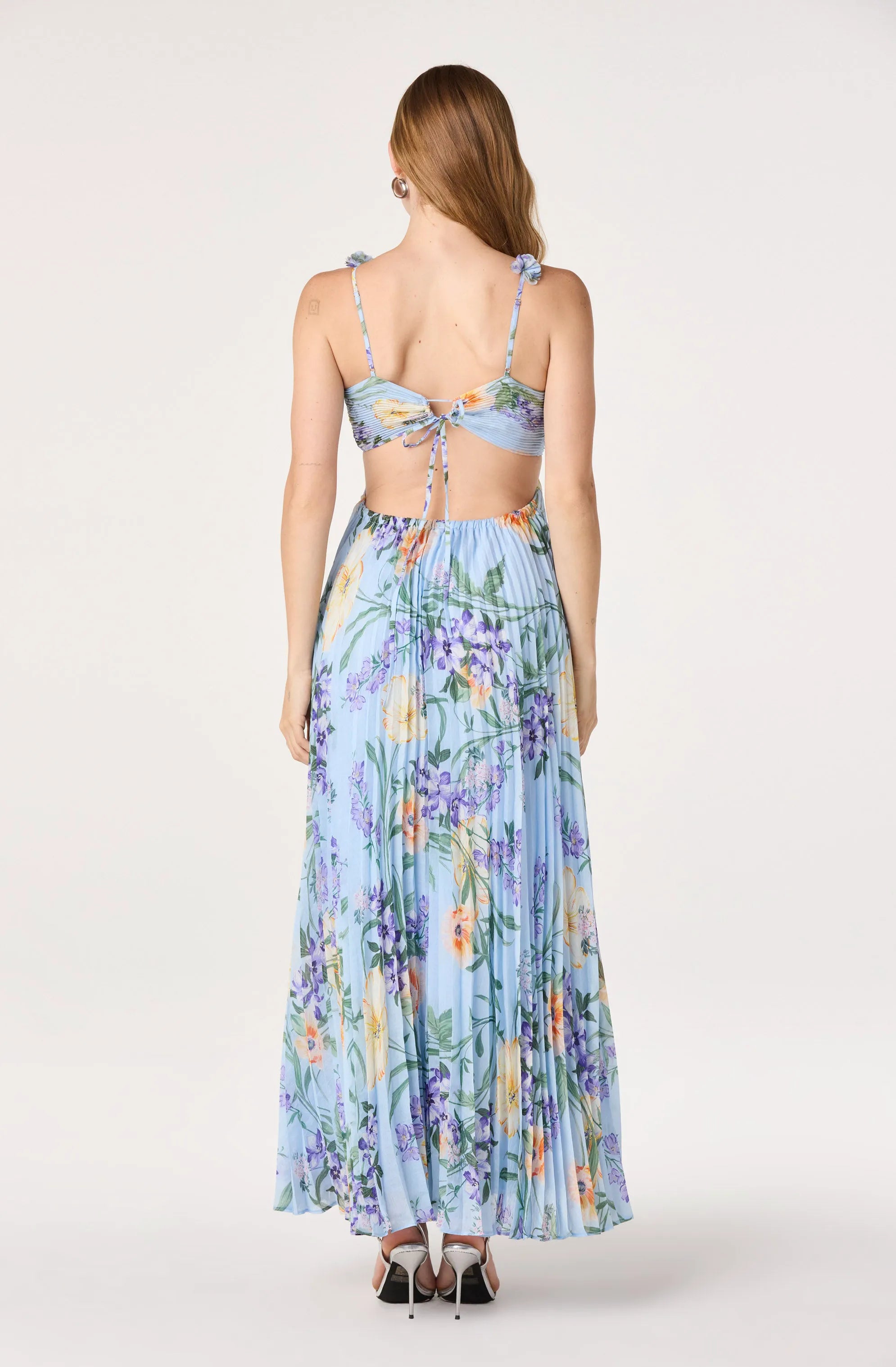 Sky blue floral