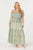 Plus Size - Blue yellow floral