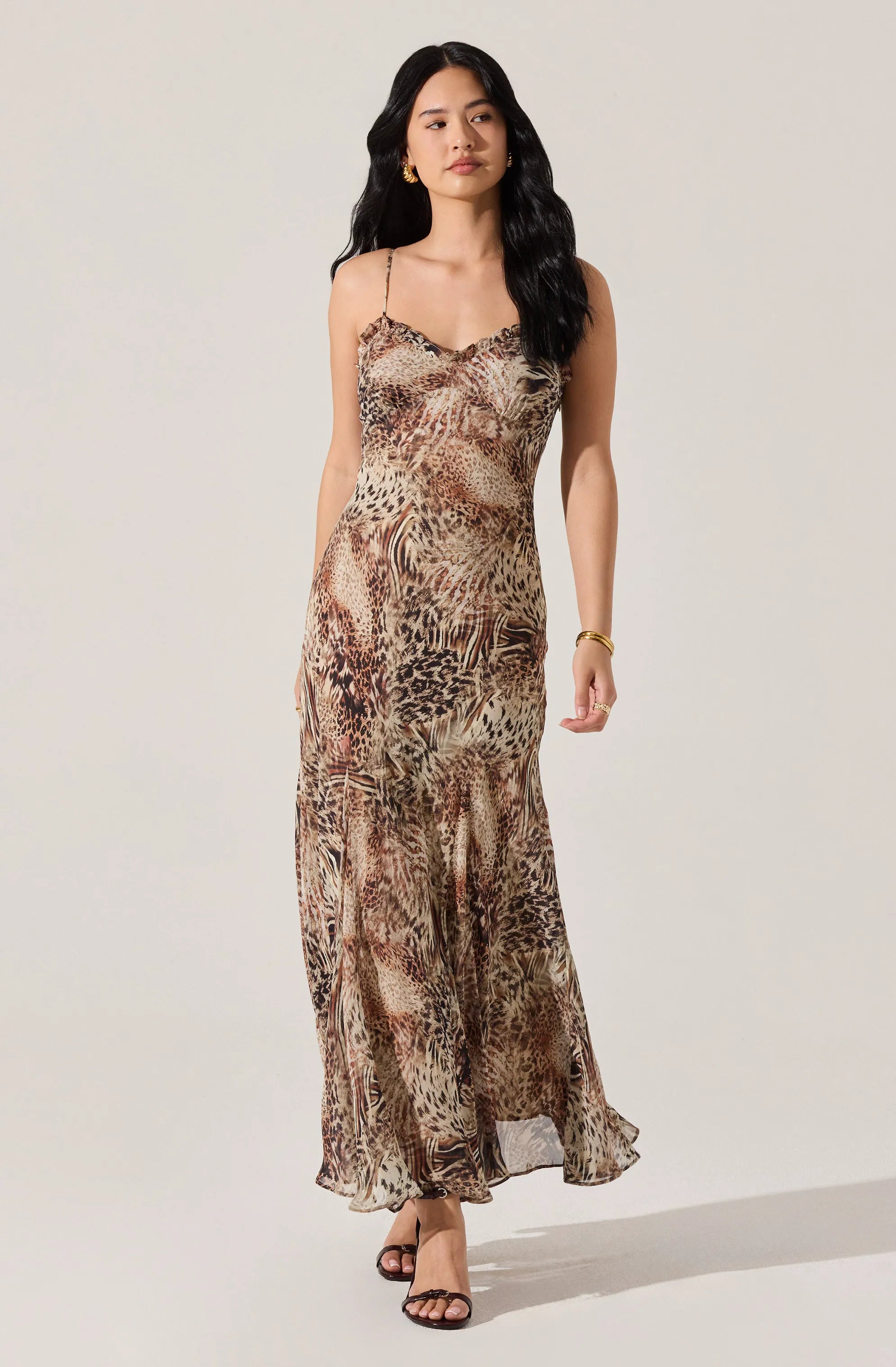Taupe brown leopard