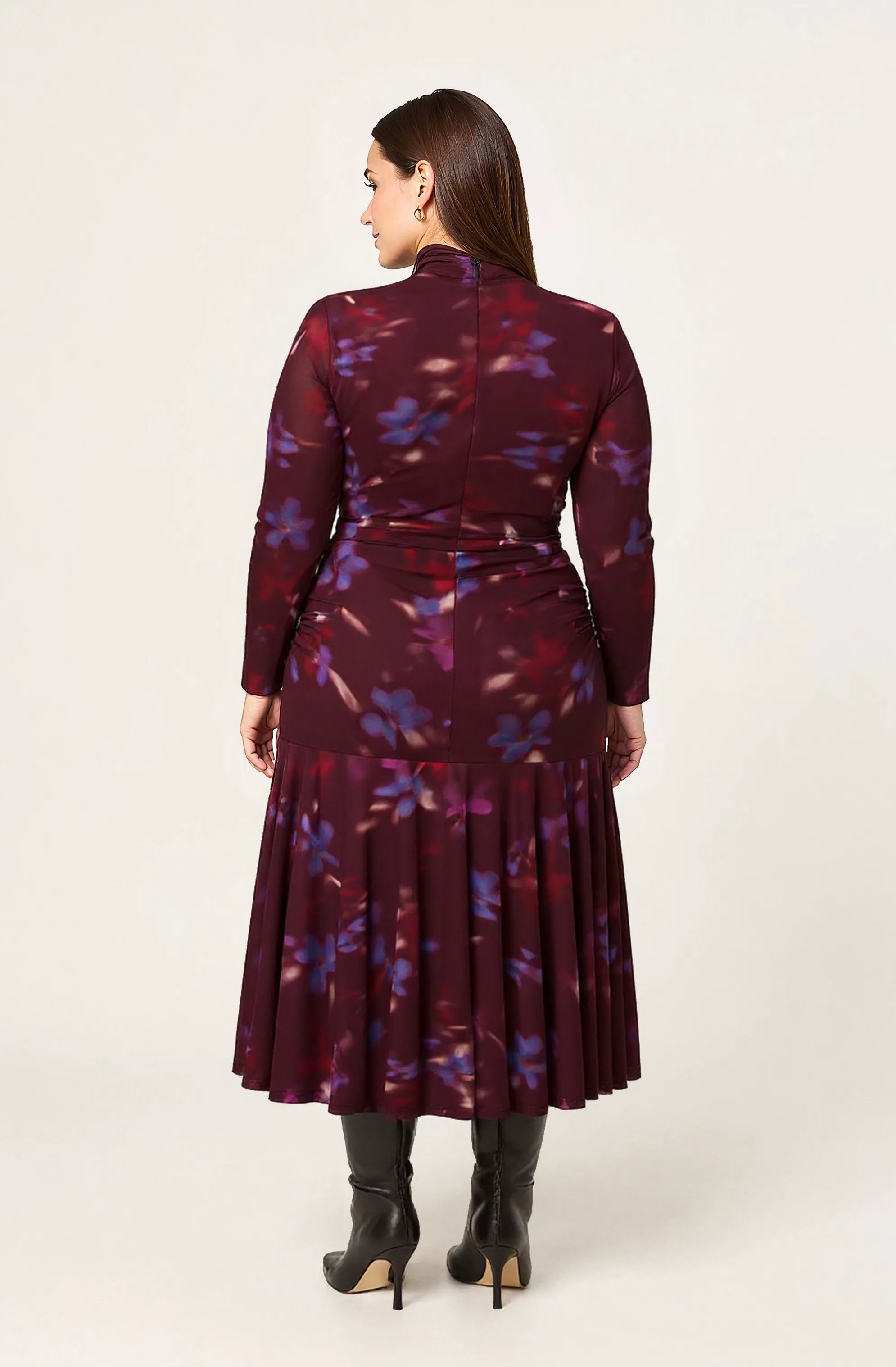Plus Size - Dark plum multi