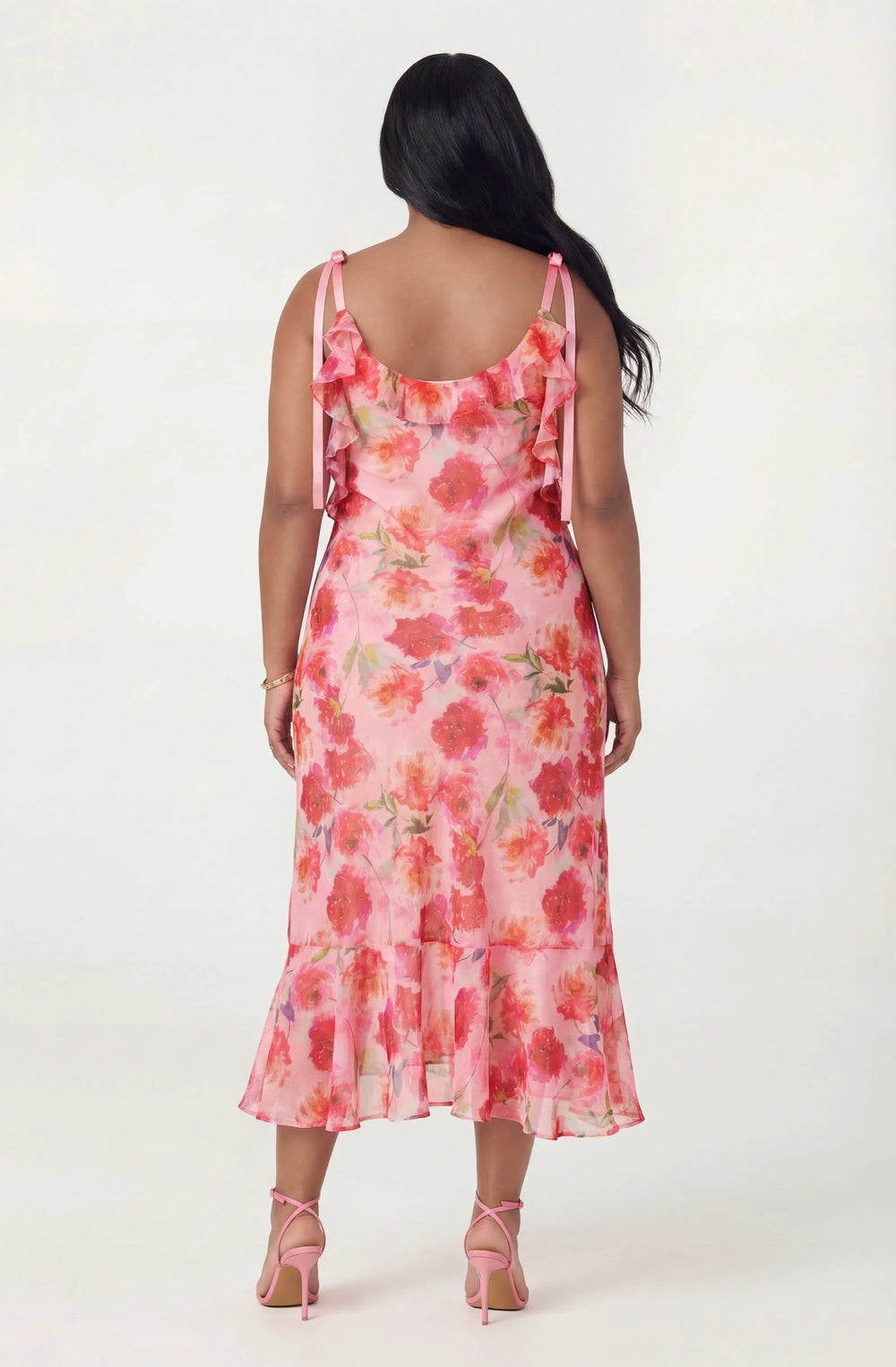 Plus Size - Pink floral
