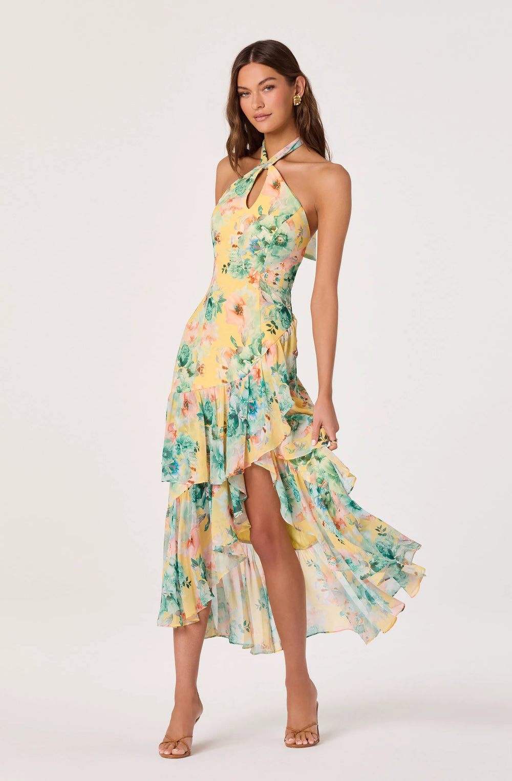 Yellow green floral