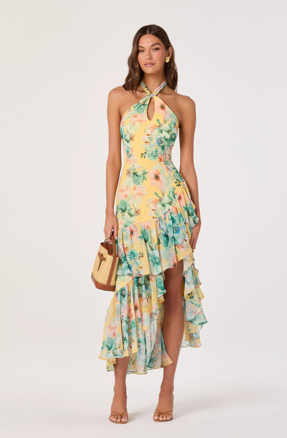 Yellow green floral