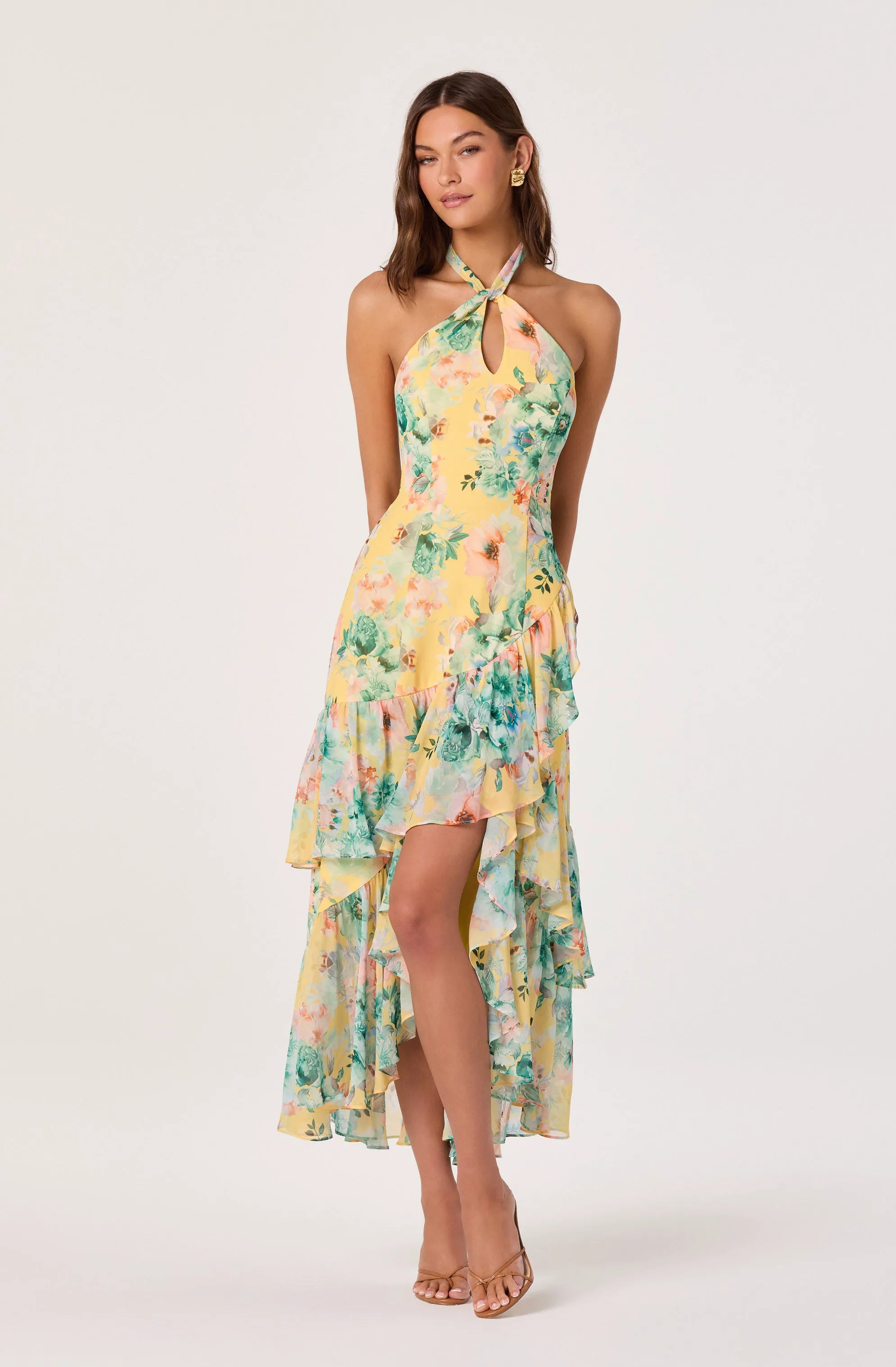 Yellow green floral