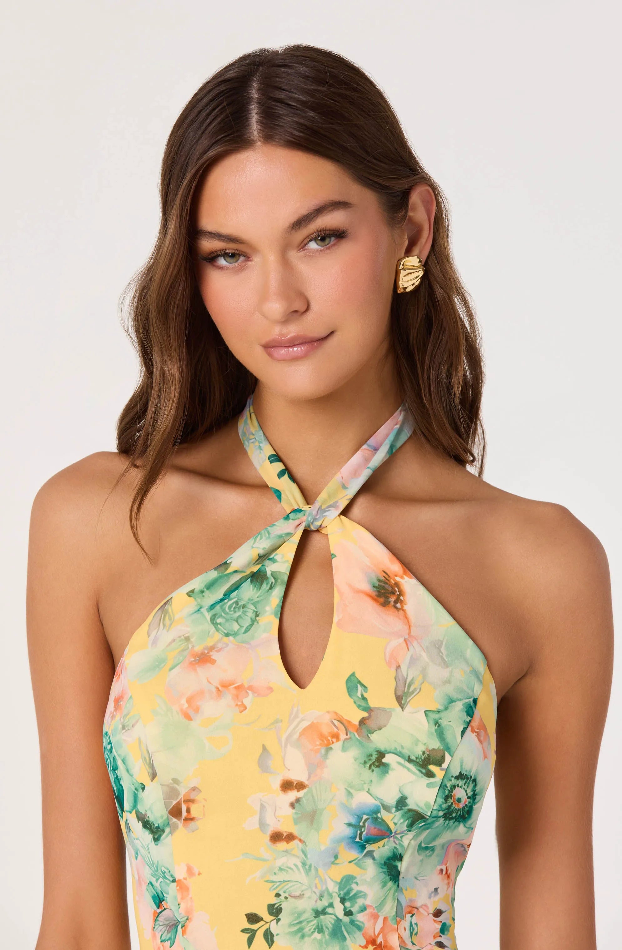 Yellow green floral