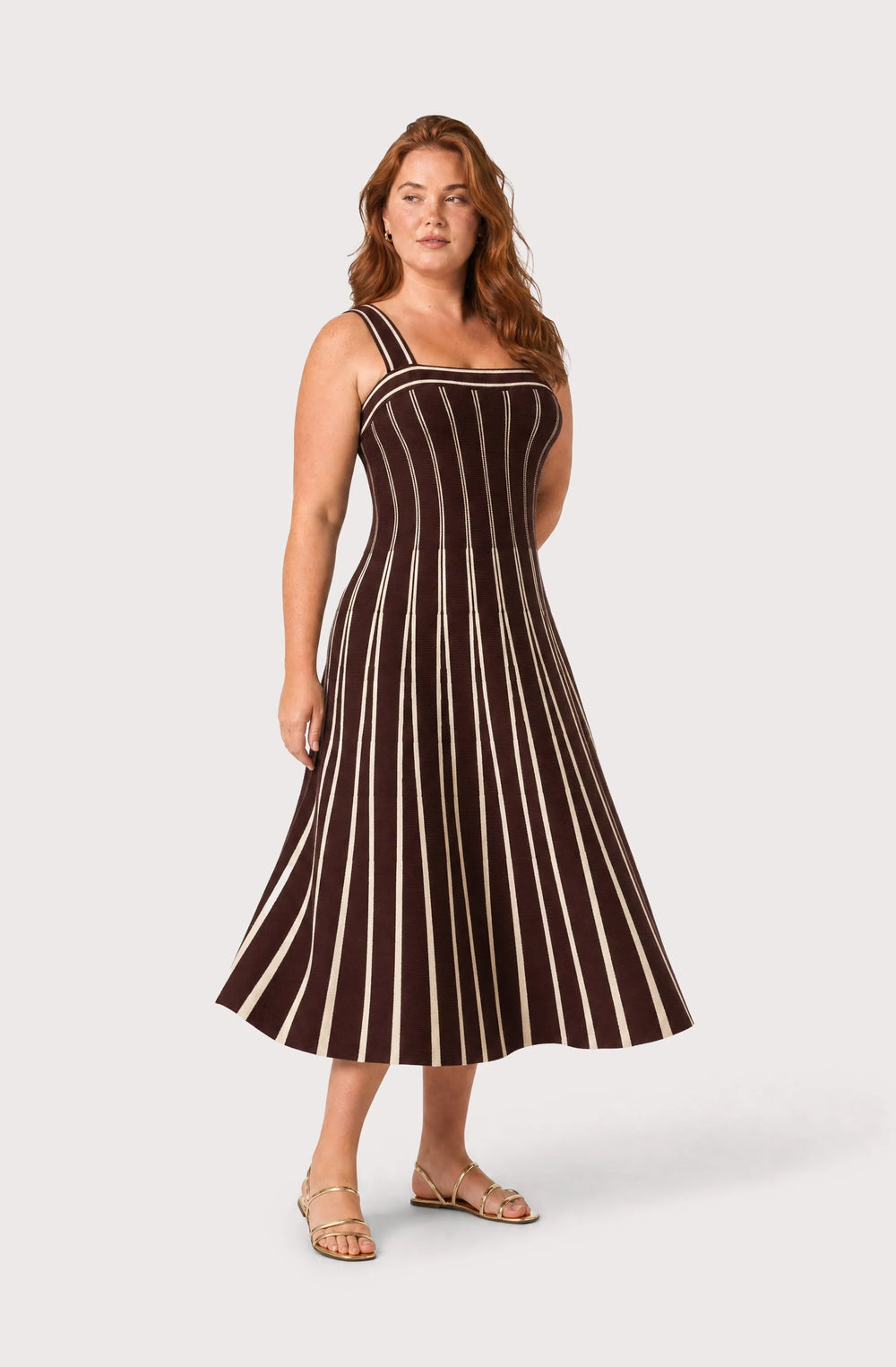 Plus Size - Brown cream