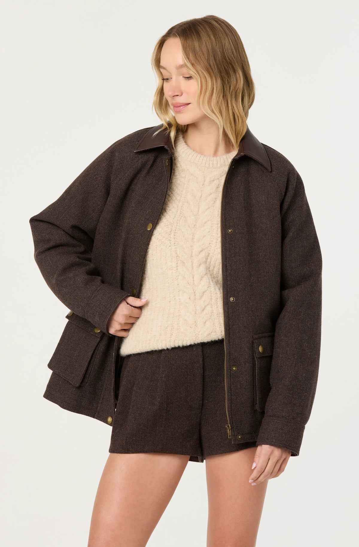 Brown plaid