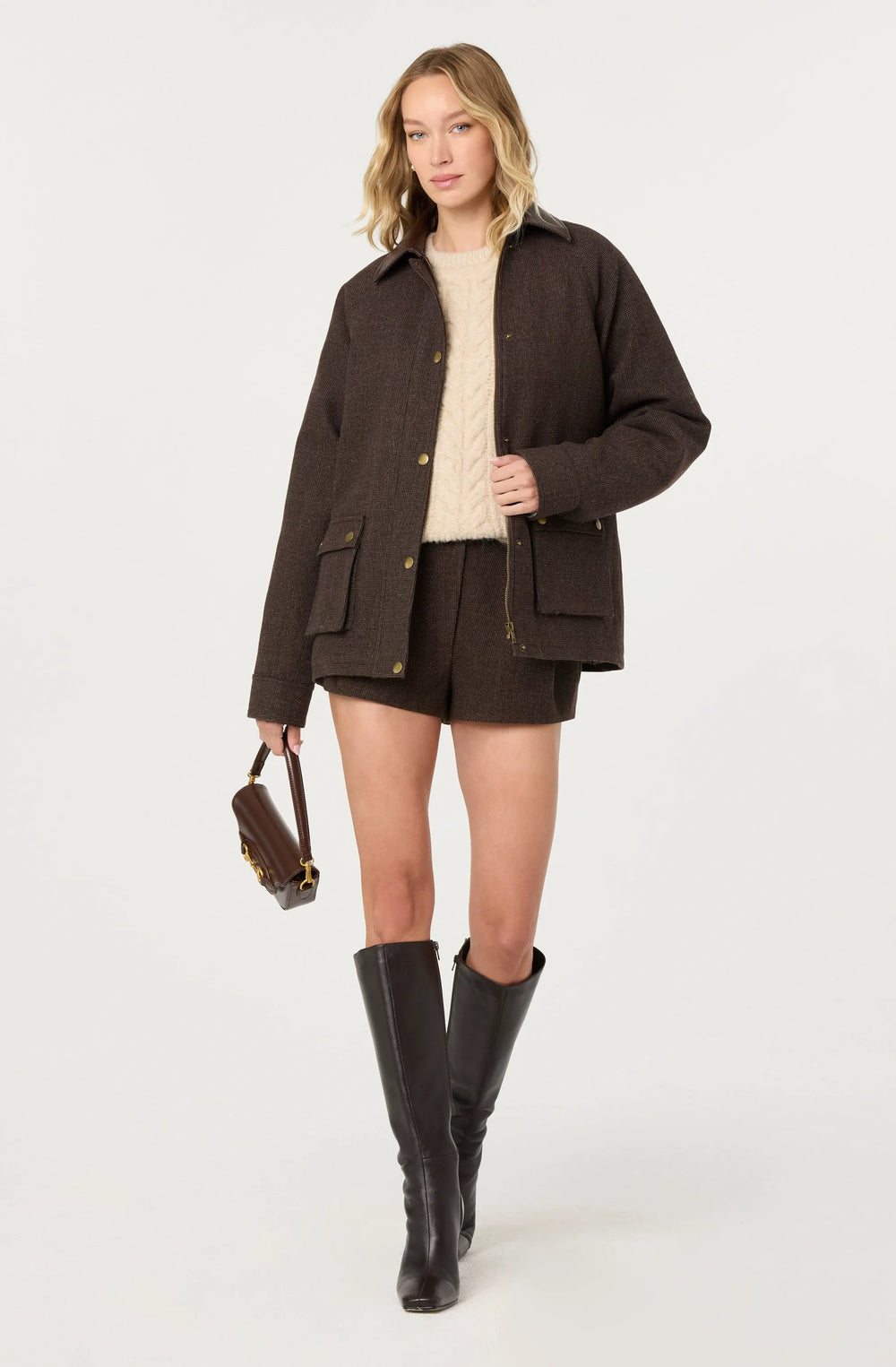 Brown plaid