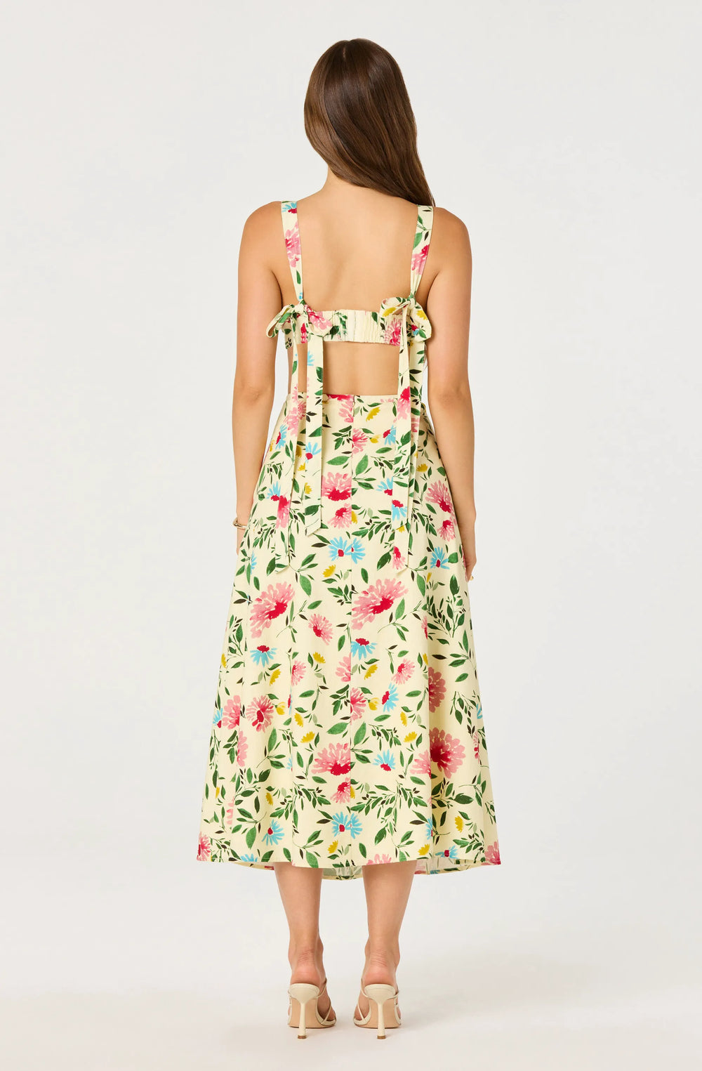 Yellow pink floral